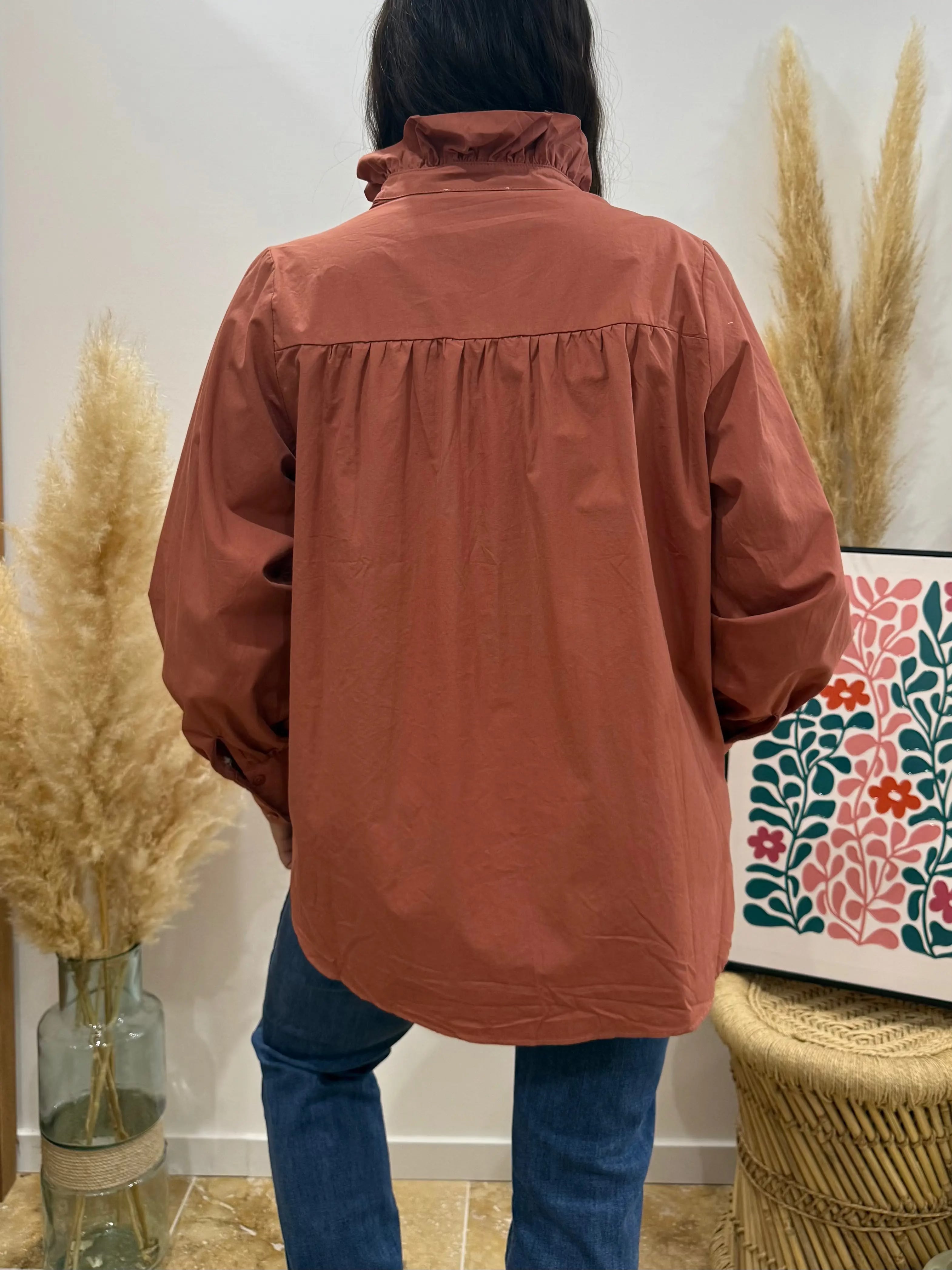 Chemisier Victorine Terracotta Le Vestiaire de Charline