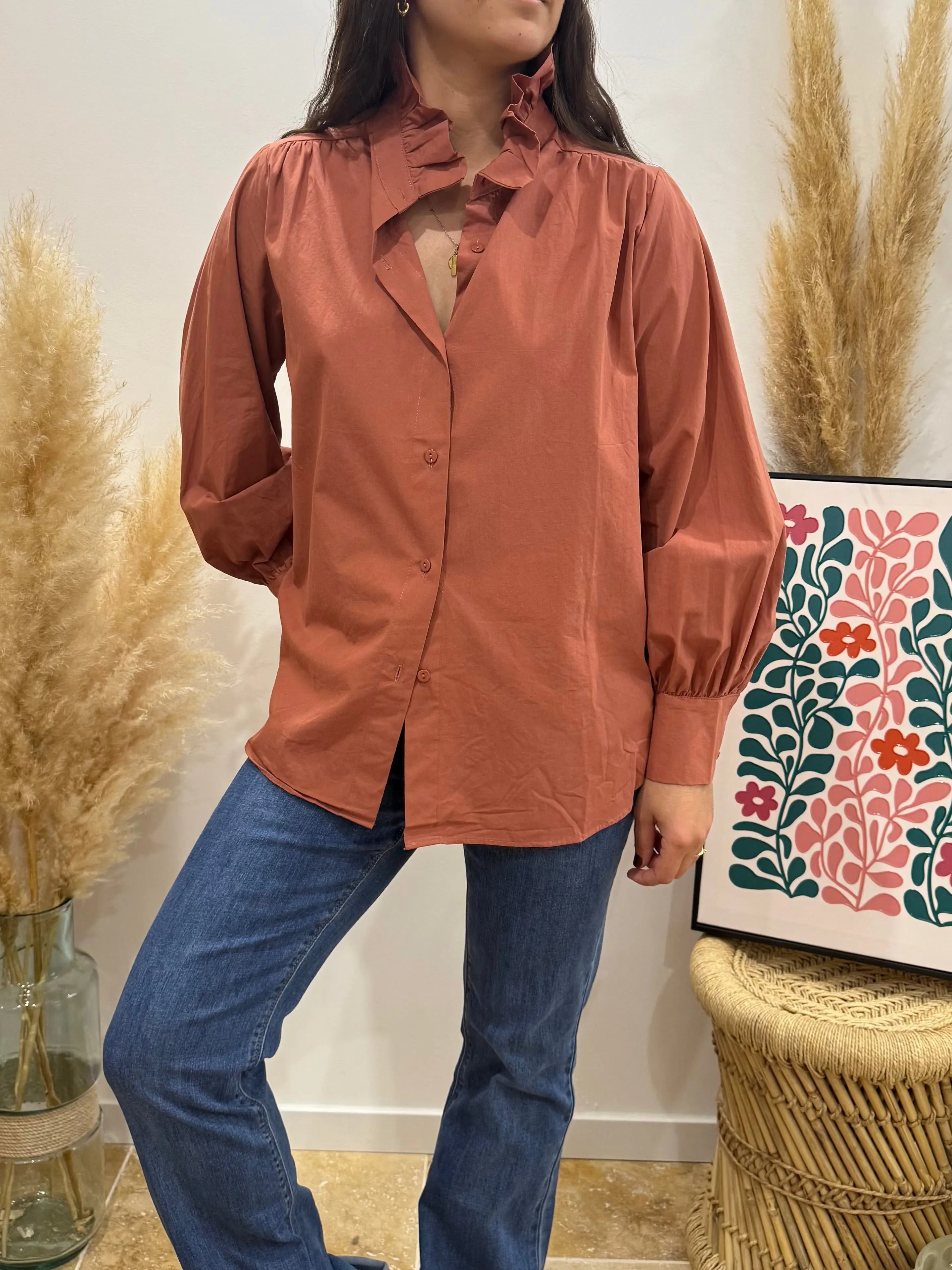 Chemisier Victorine Terracotta Le Vestiaire de Charline