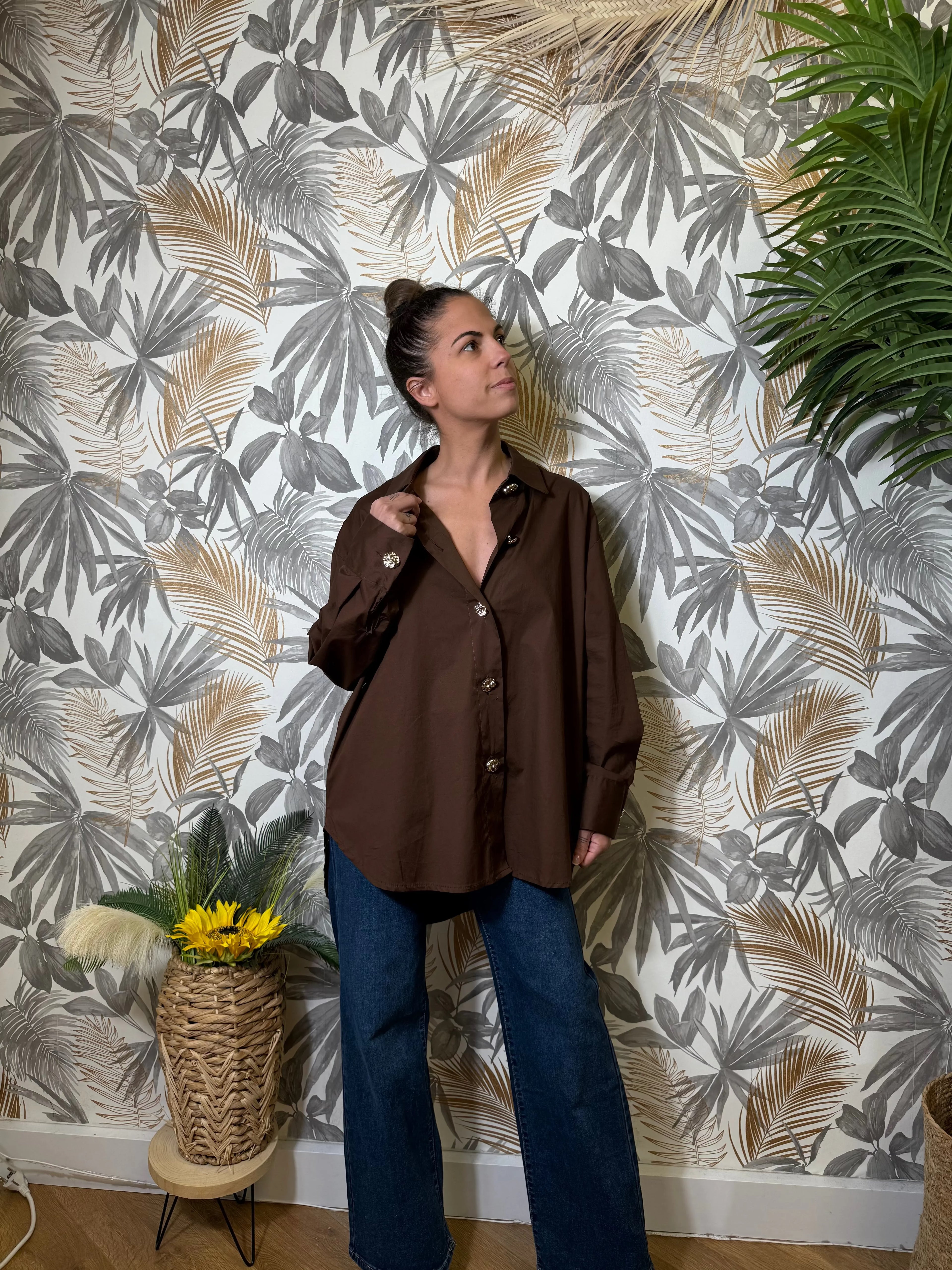 Chemise Léa choco Le Vestiaire de Charline