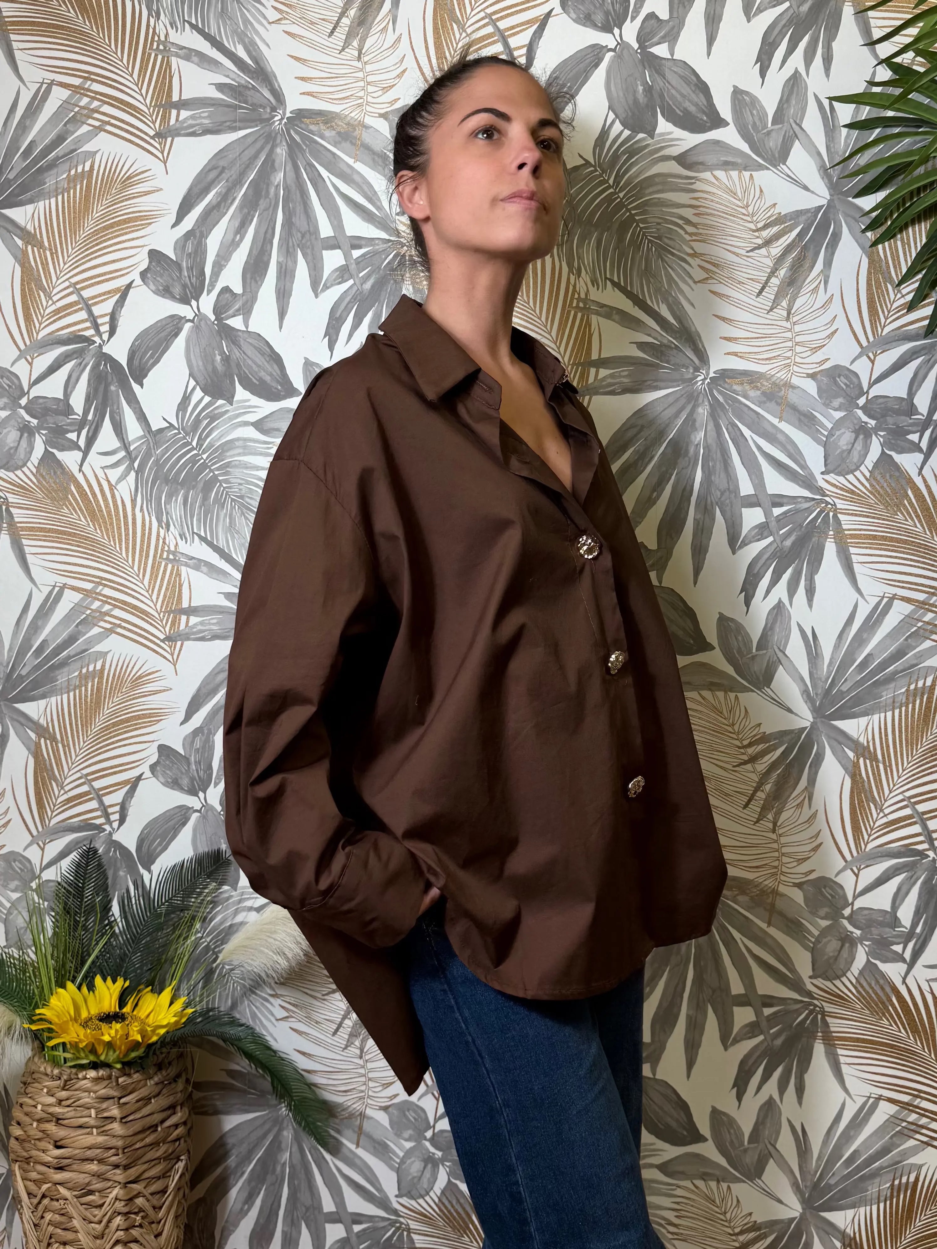 Chemise Léa choco Le Vestiaire de Charline