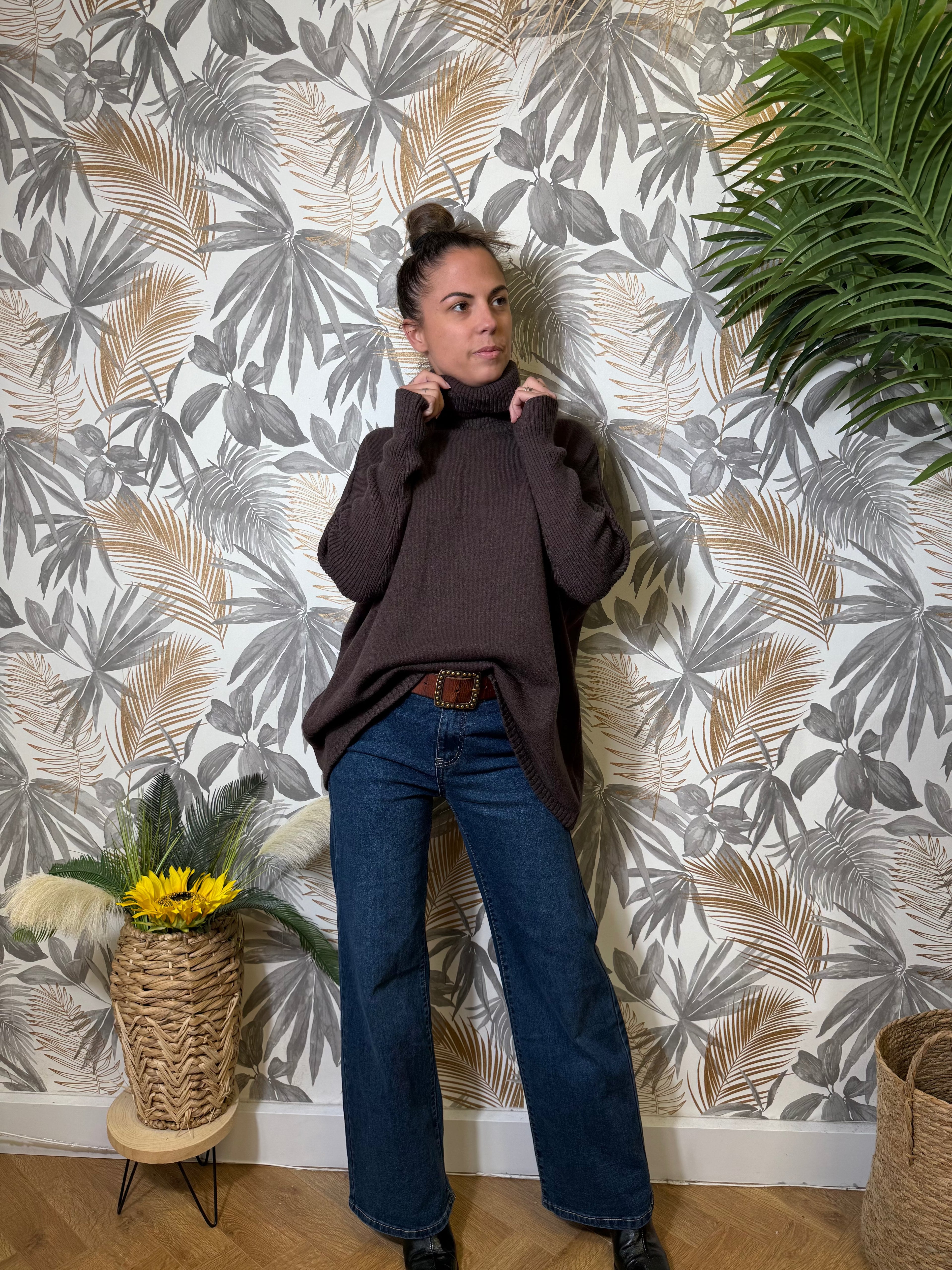 Pull Laura Chocolat Le Vestiaire de Charline