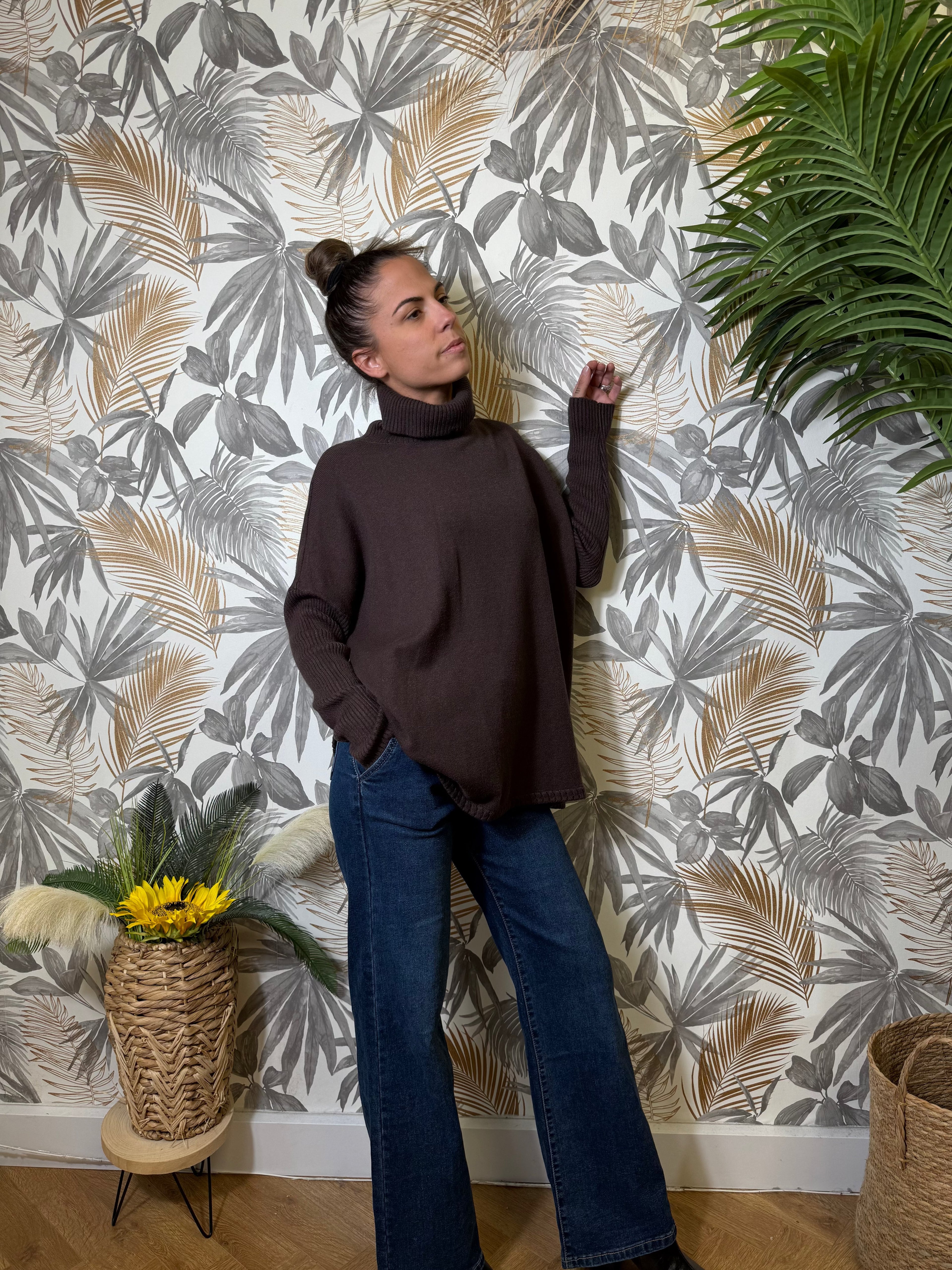 Pull Laura Chocolat Le Vestiaire de Charline