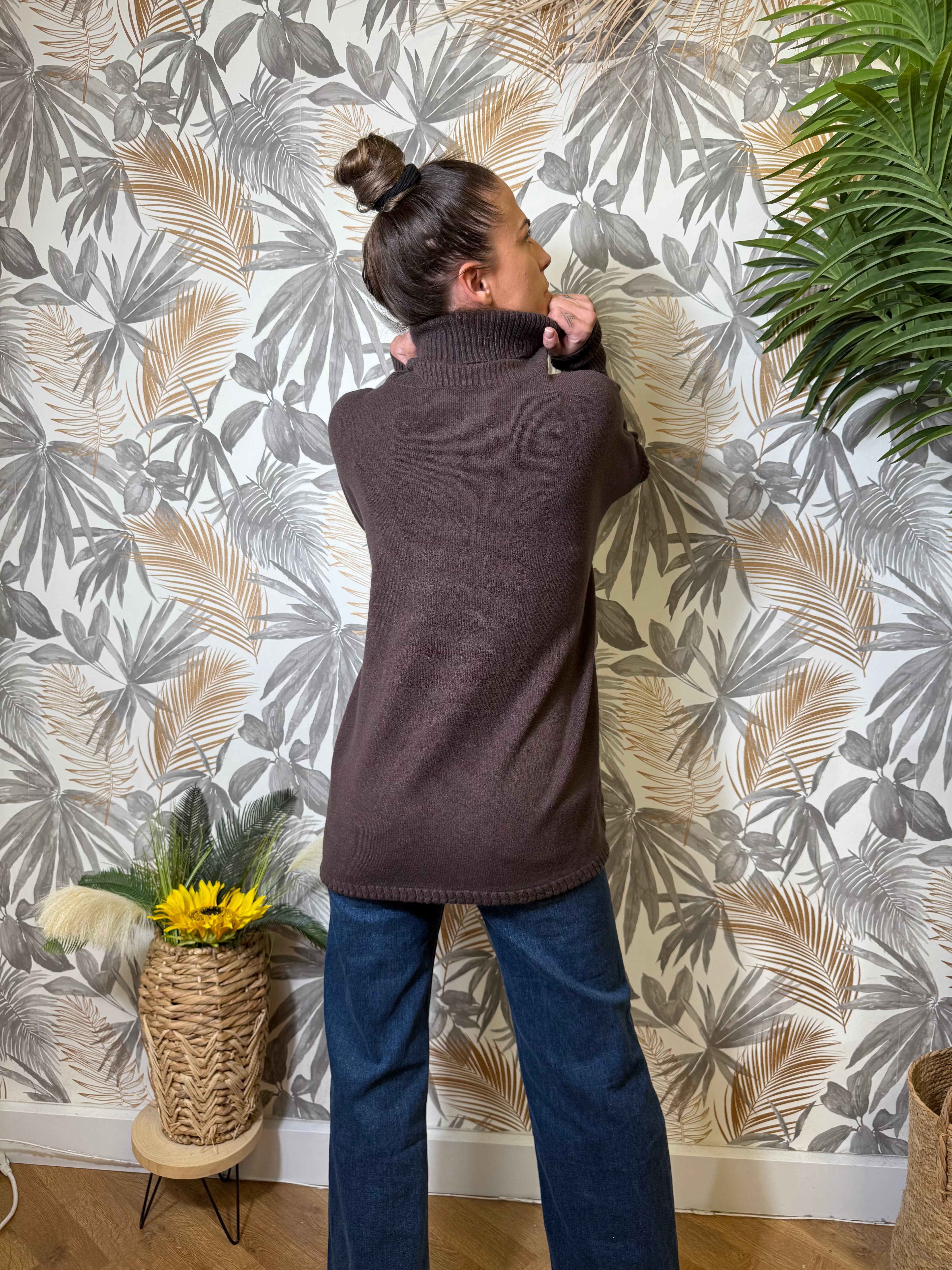 Pull Laura Chocolat Le Vestiaire de Charline