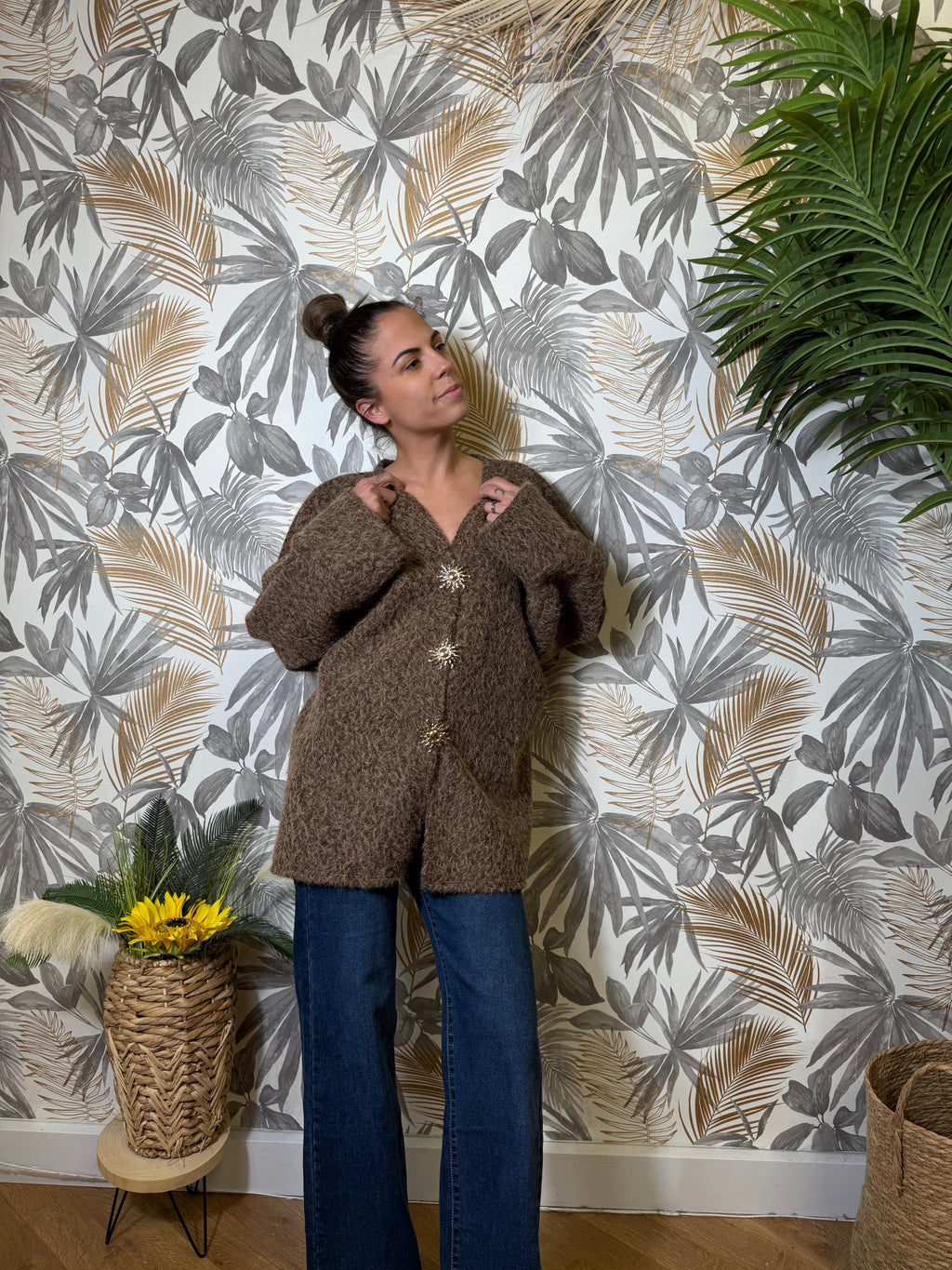 Manteau Josephine marron Le Vestiaire de Charline