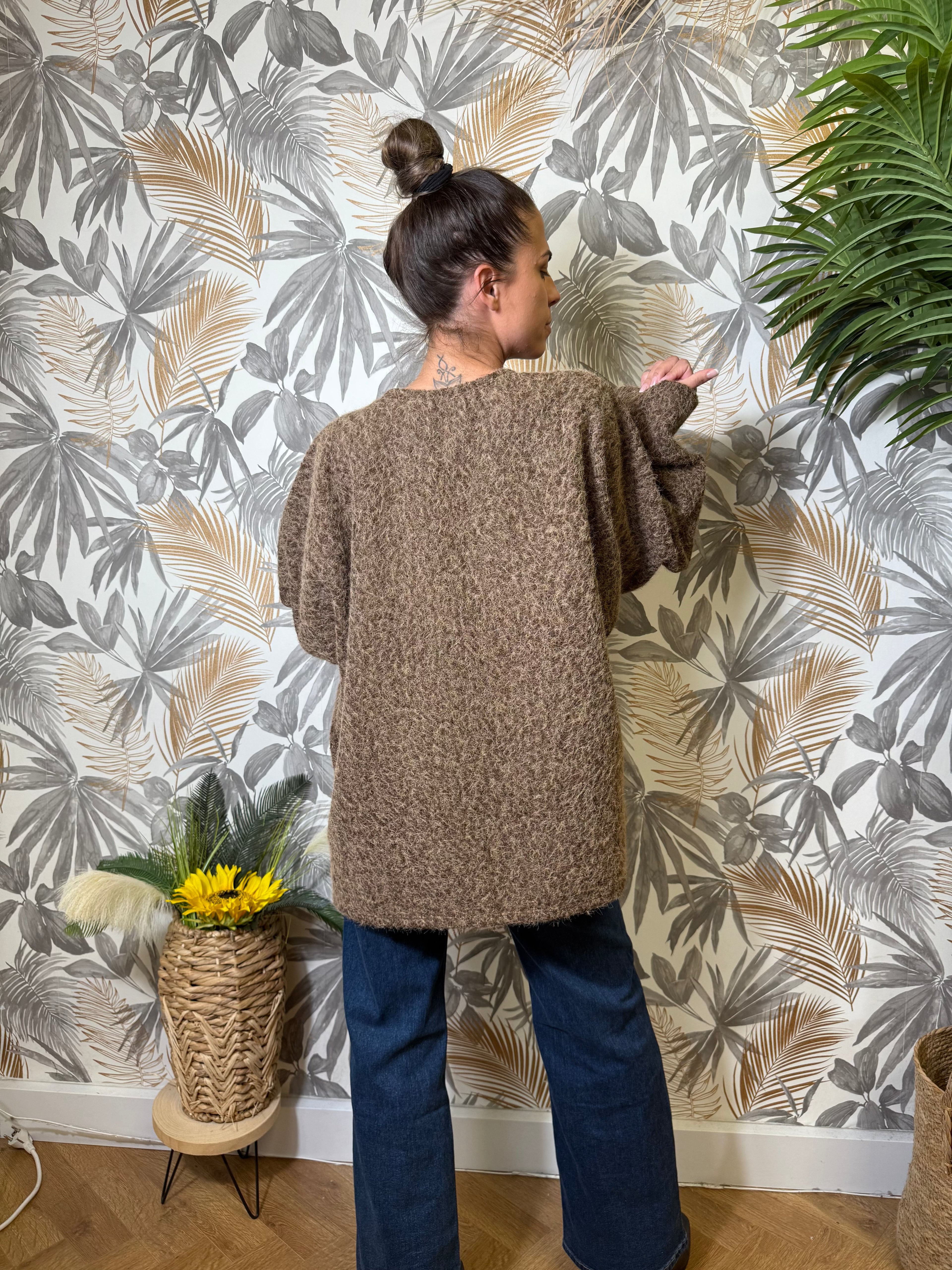 Manteau Josephine marron Le Vestiaire de Charline