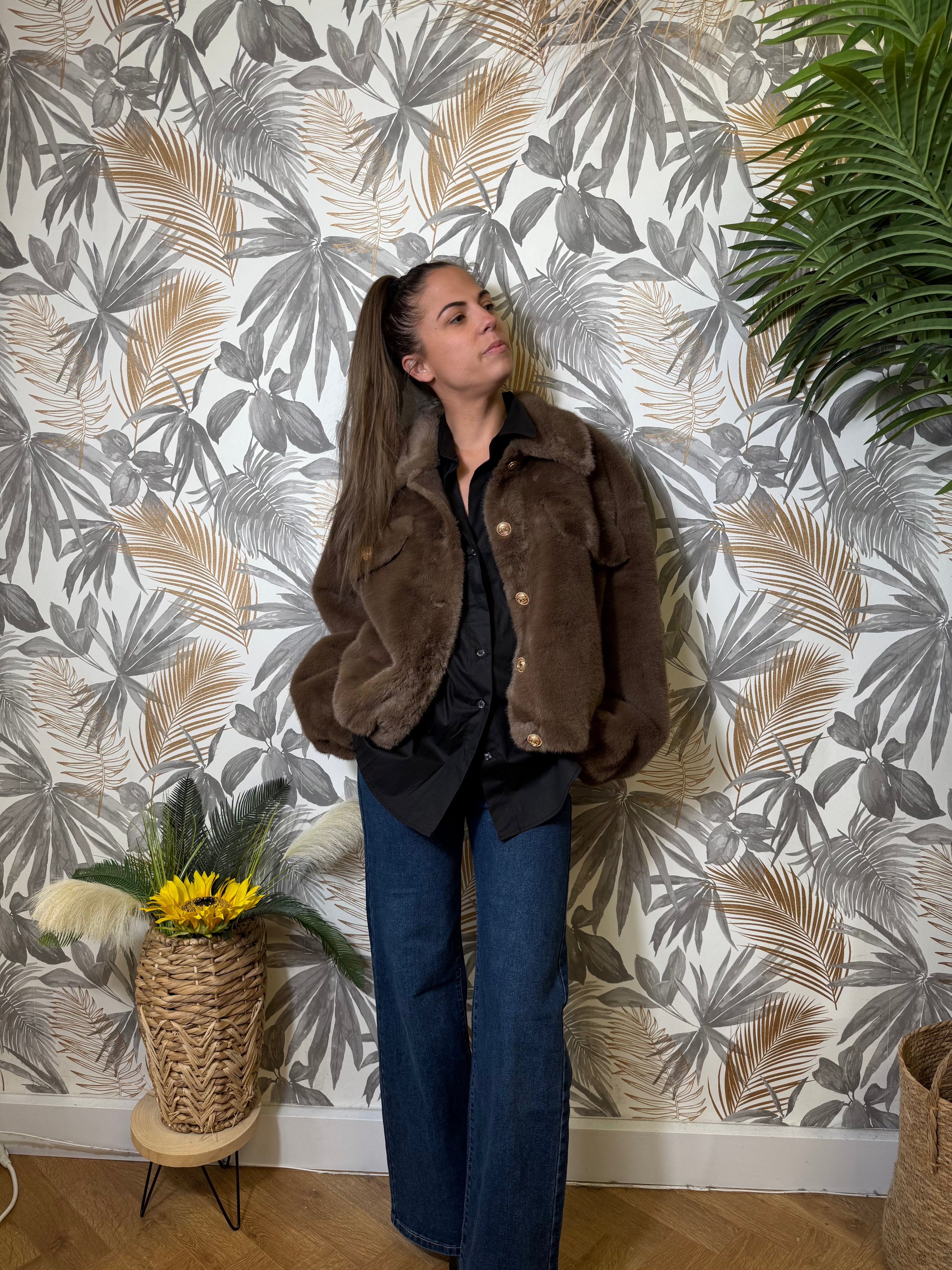 Manteau winnie chocolat Le Vestiaire de Charline