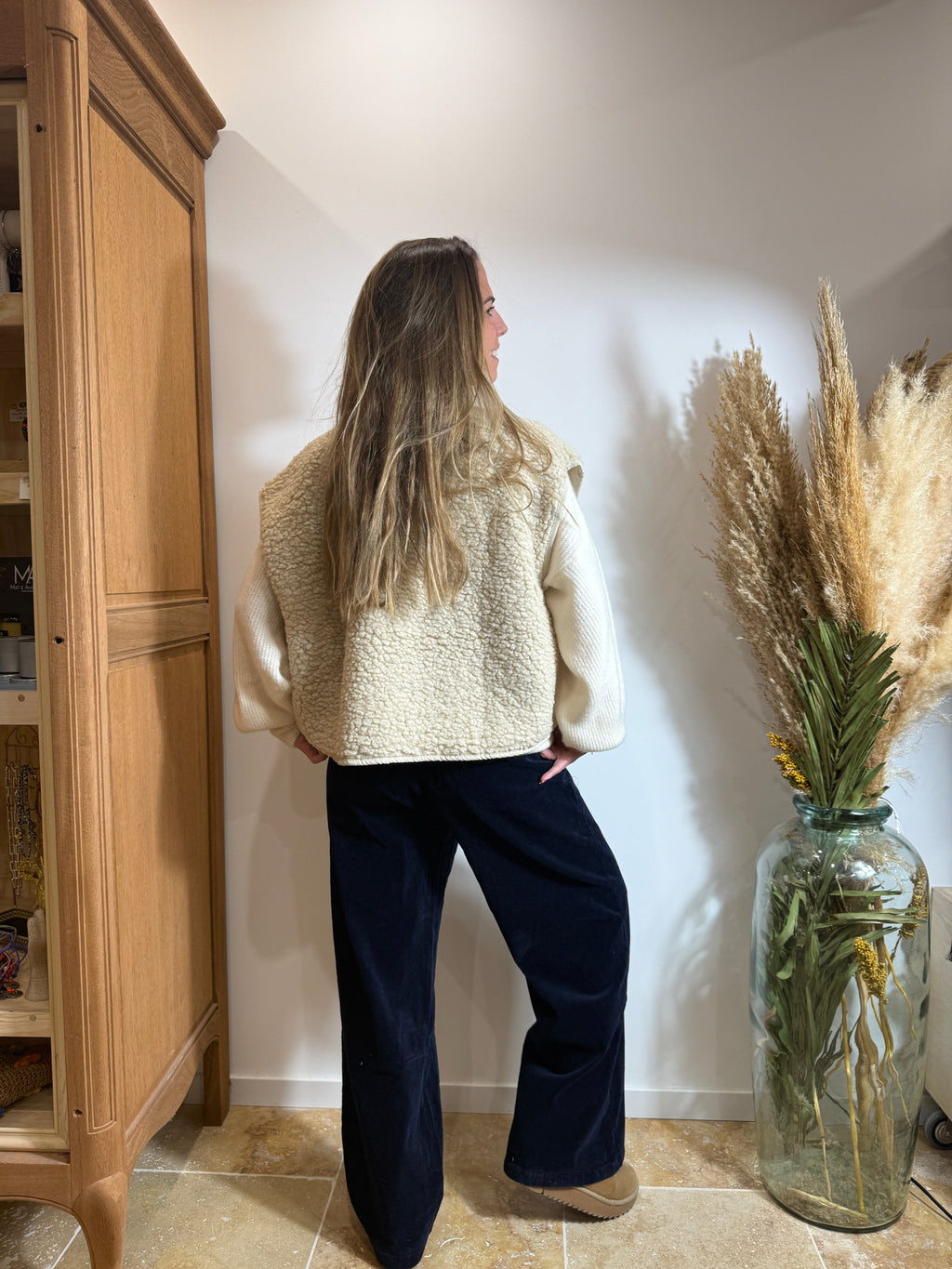 Pantalon velours Bleu Marine – 100% coton Le Vestiaire de Charline