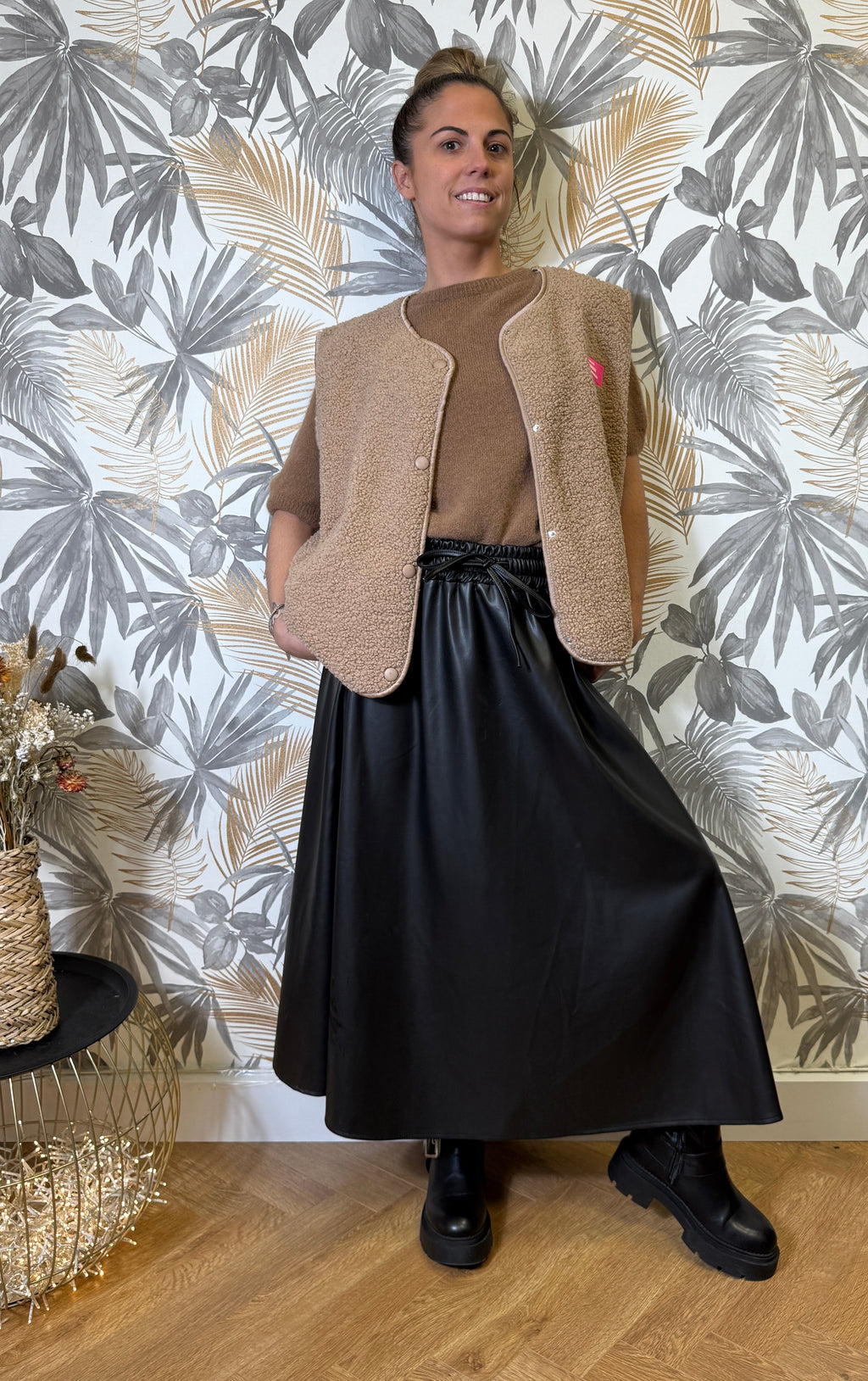 Gilet Sans Manches Teddy – Beige Le Vestiaire de Charline