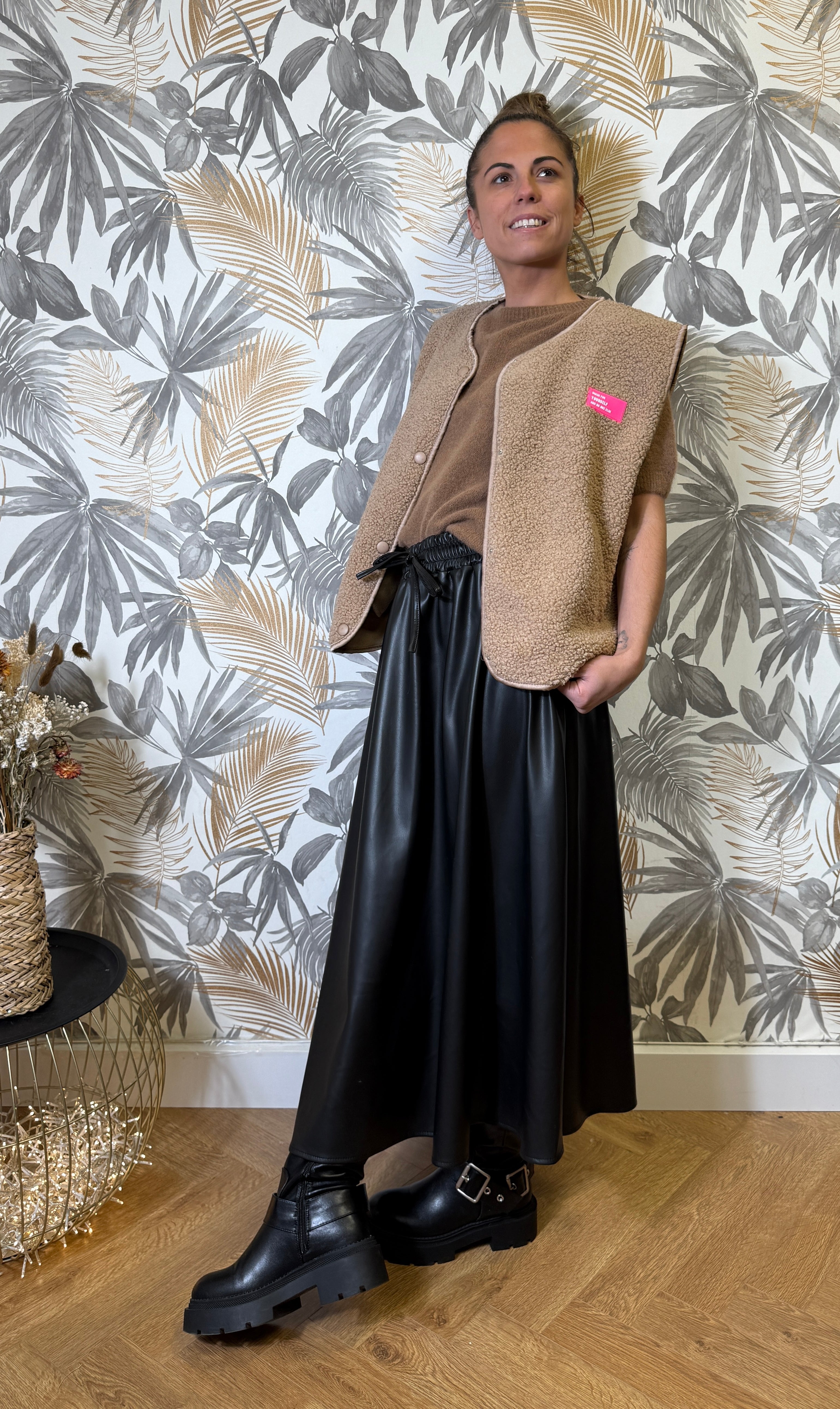 Gilet Sans Manches Teddy – Beige Le Vestiaire de Charline