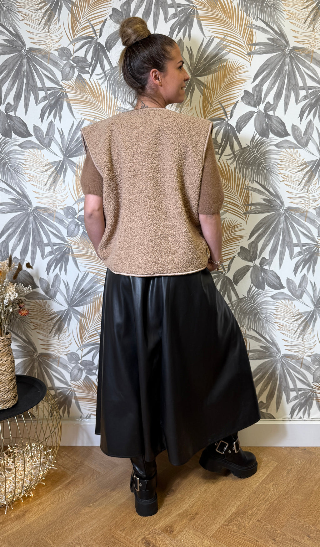 Gilet Sans Manches Teddy – Beige Le Vestiaire de Charline