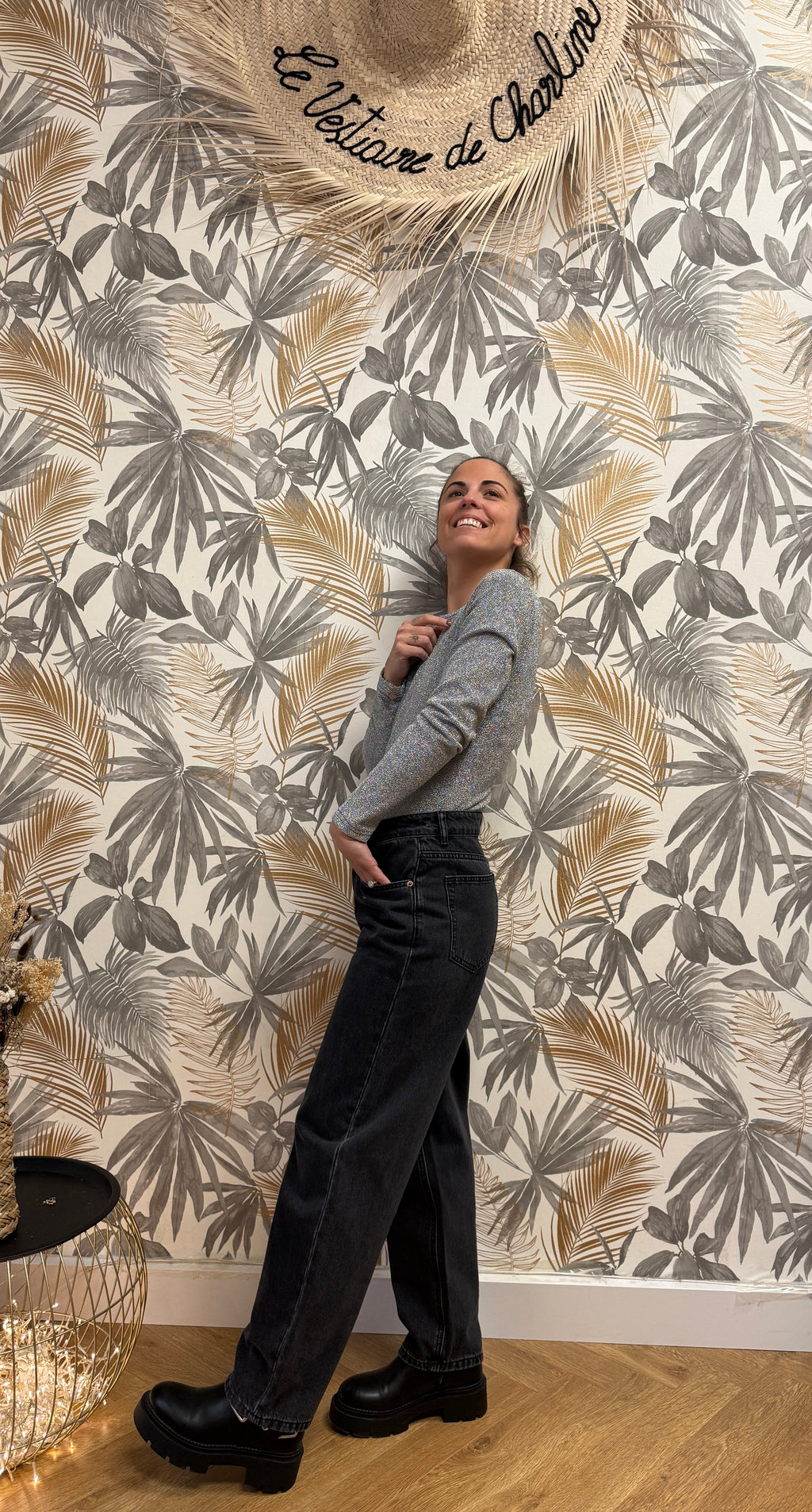 Pull pailleté argent – Maille douce et lumineuse Le Vestiaire de Charline