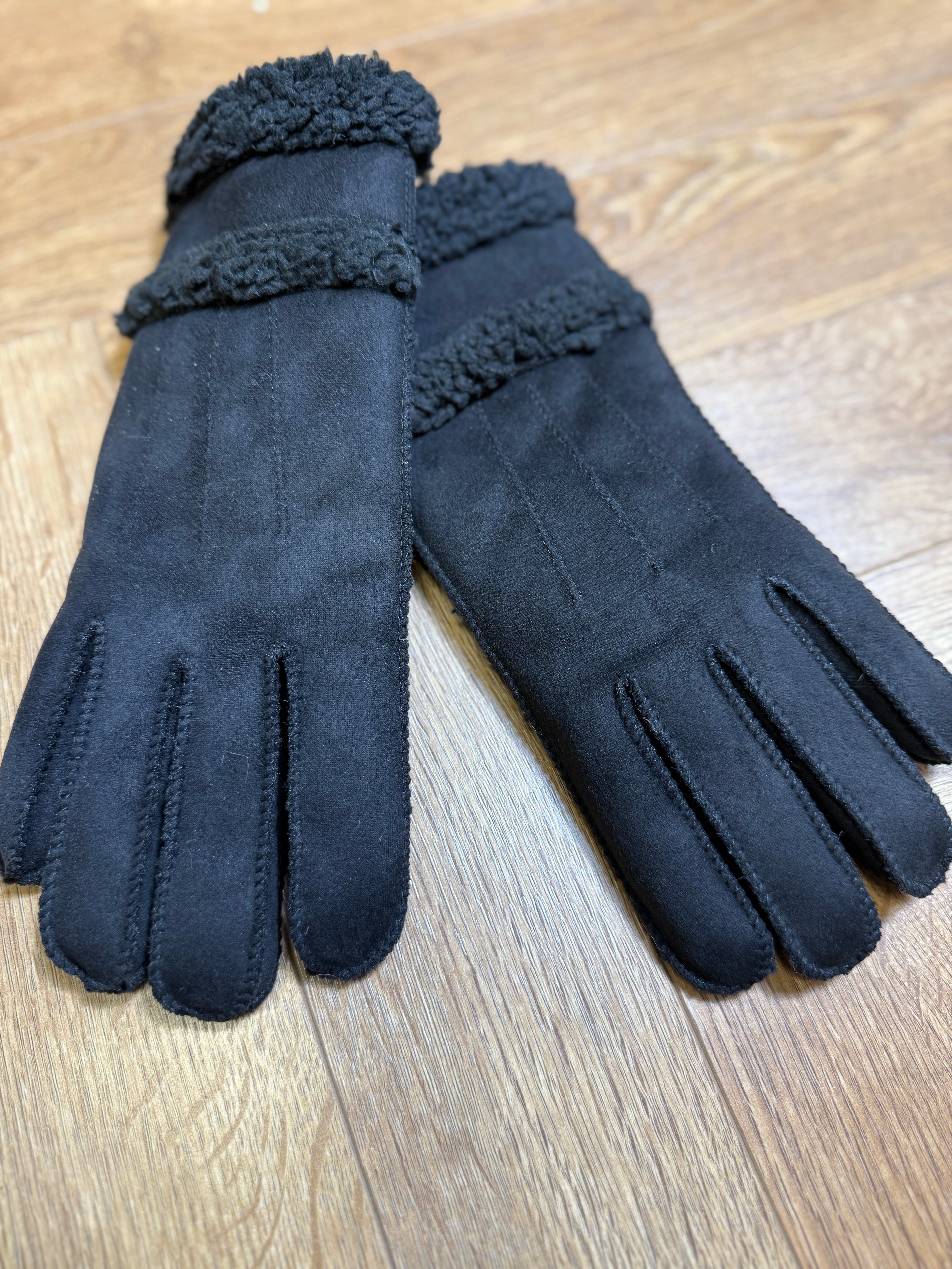 Gants Noir Doux – Intérieur Moumoute Chaud Le Vestiaire de Charline