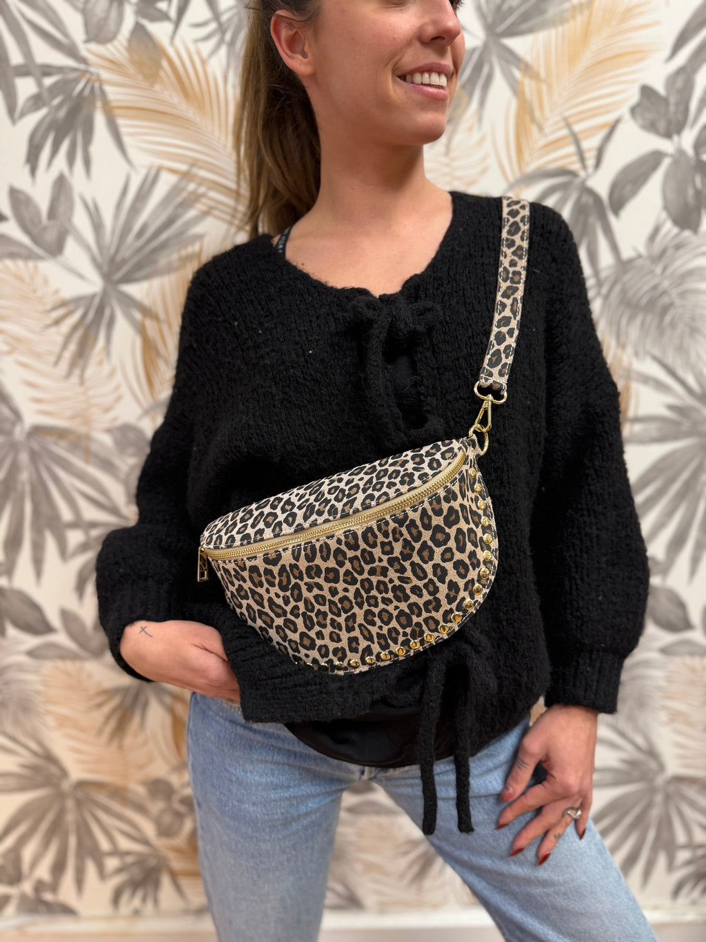 Sac Banane – Léopard (100% Cuir) Le Vestiaire de Charline