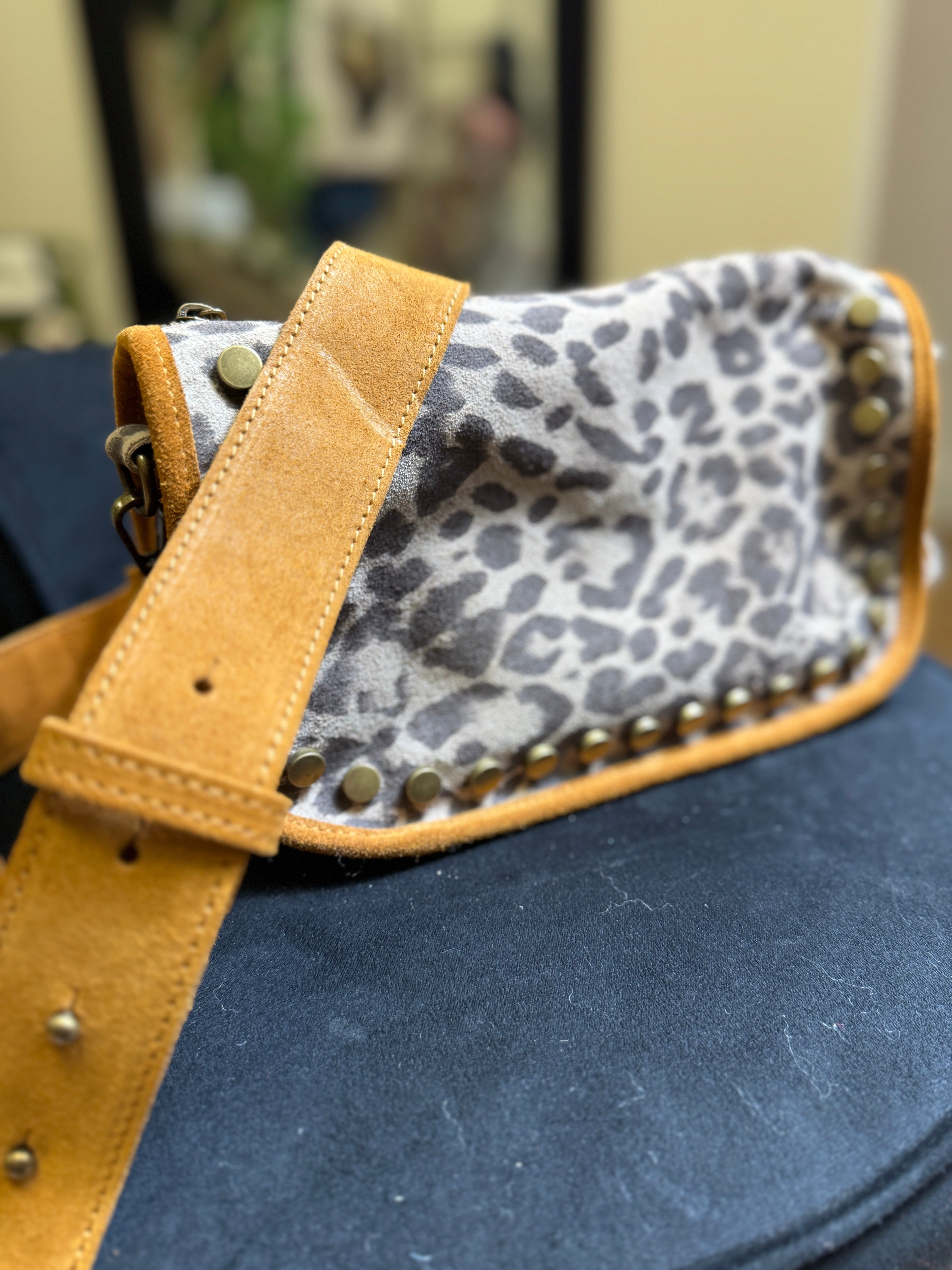 Sac Léopard avec Anse – 100% Cuir Le Vestiaire de Charline