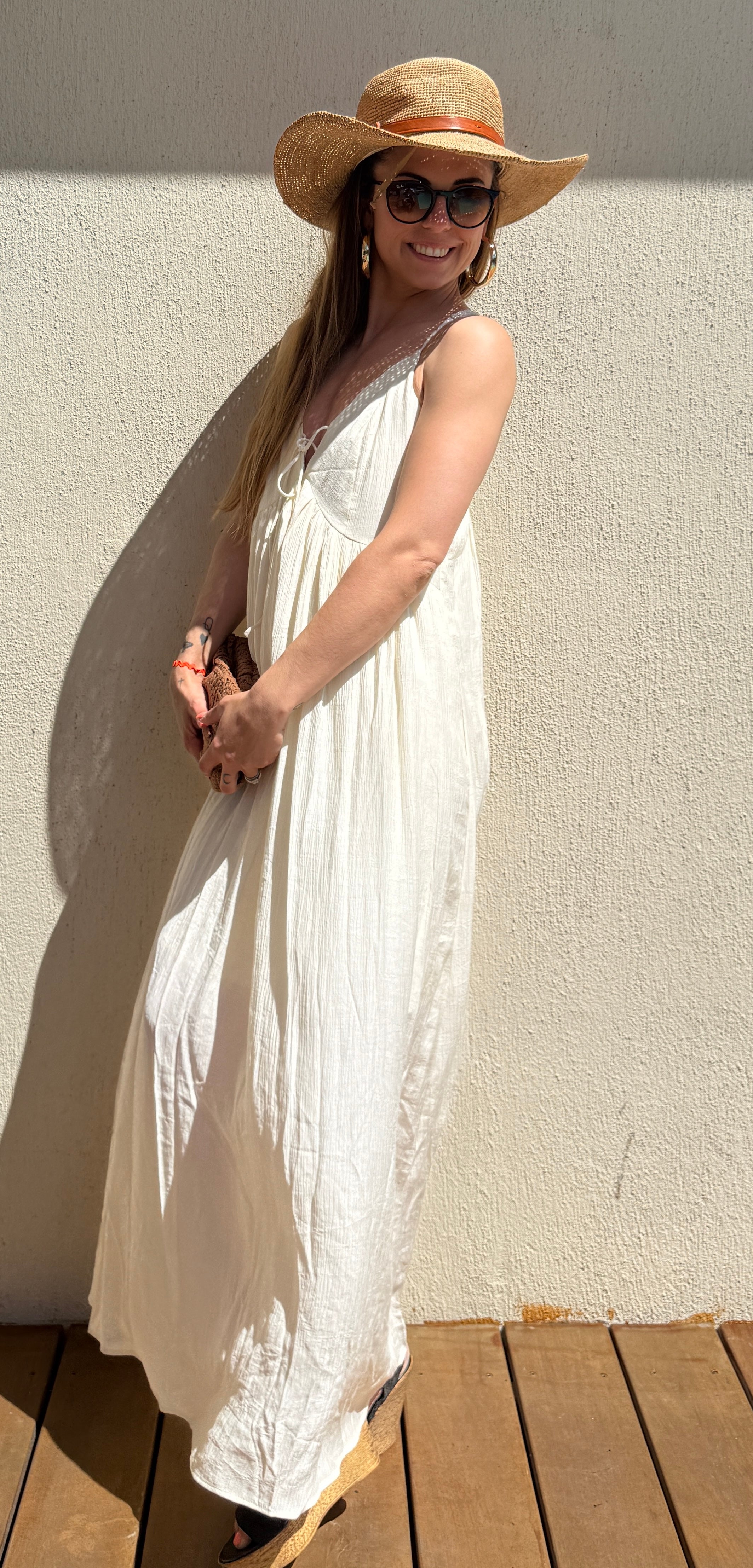 Robe bohème rose femme – Robe longue fluide été Le Vestiaire de Charline