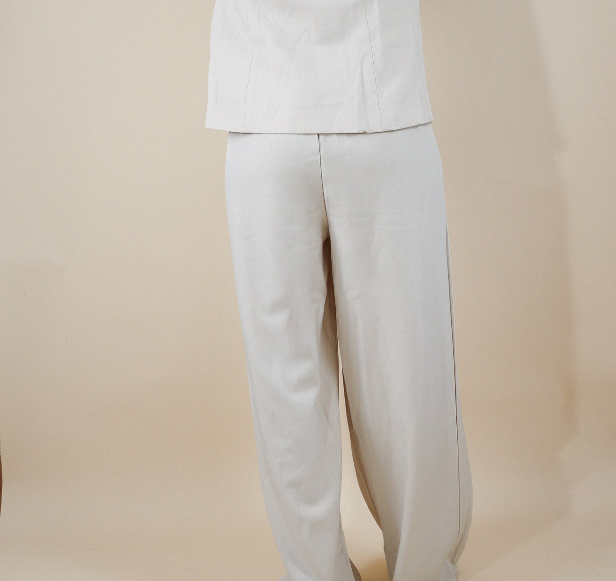 PANTALON LARGE - BEIGE Le Vestiaire de Charline