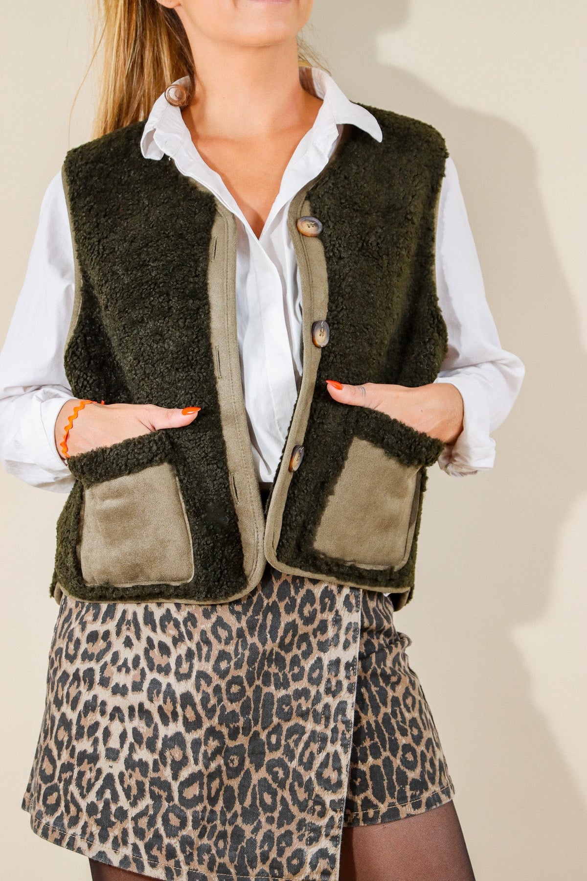 VESTE MOUMOUTE - KAKI Le Vestiaire de Charline