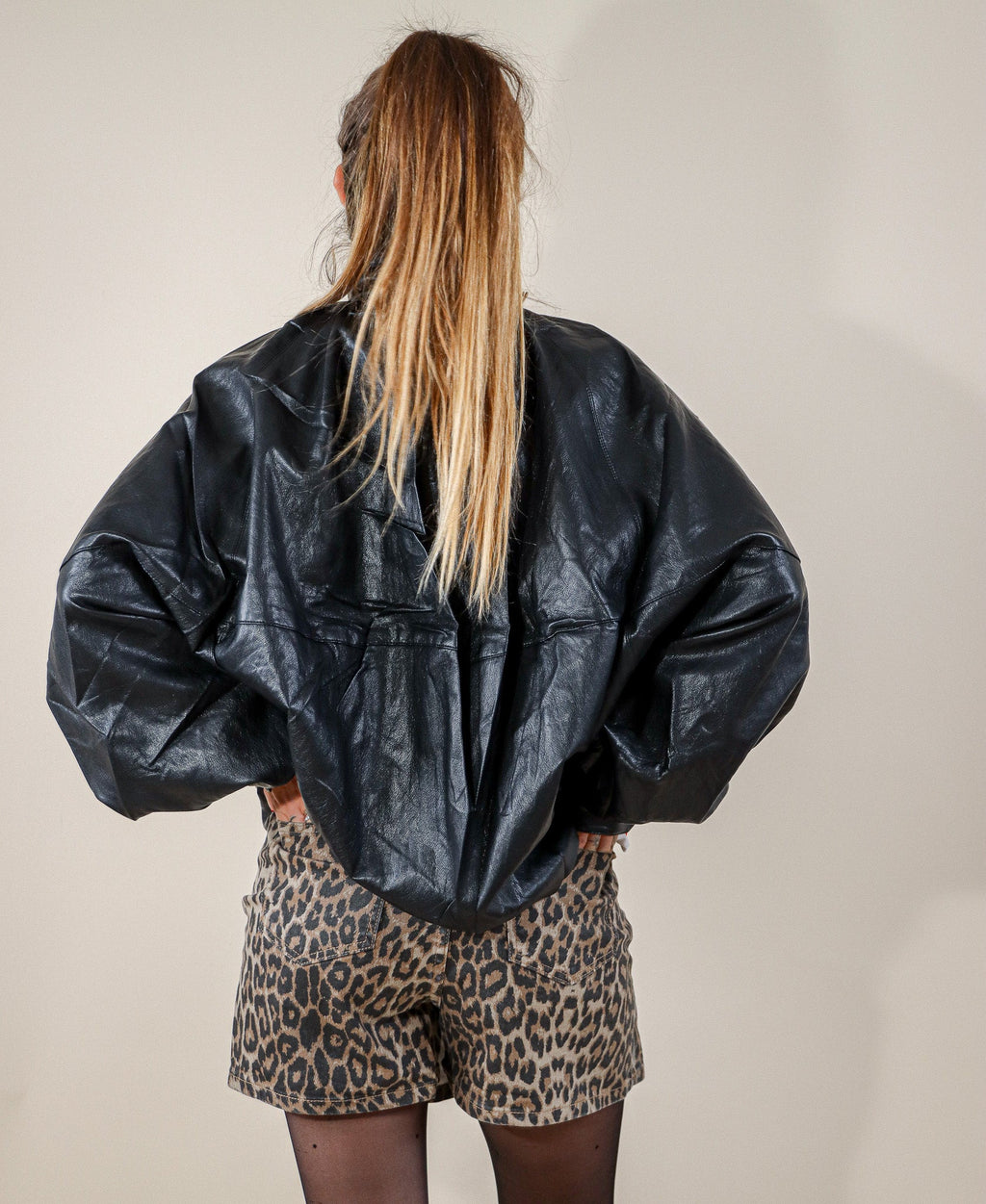 PERFECTO NOIR OVER SIZE - COL MONTANT Le Vestiaire de Charline