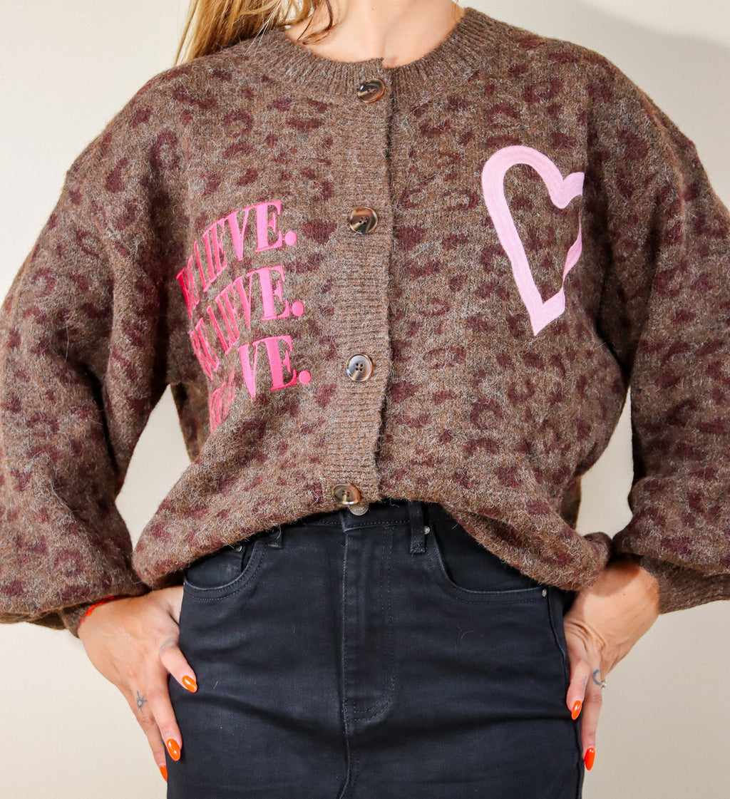 GILET BELIEVE - LEOPARD Le Vestiaire de Charline