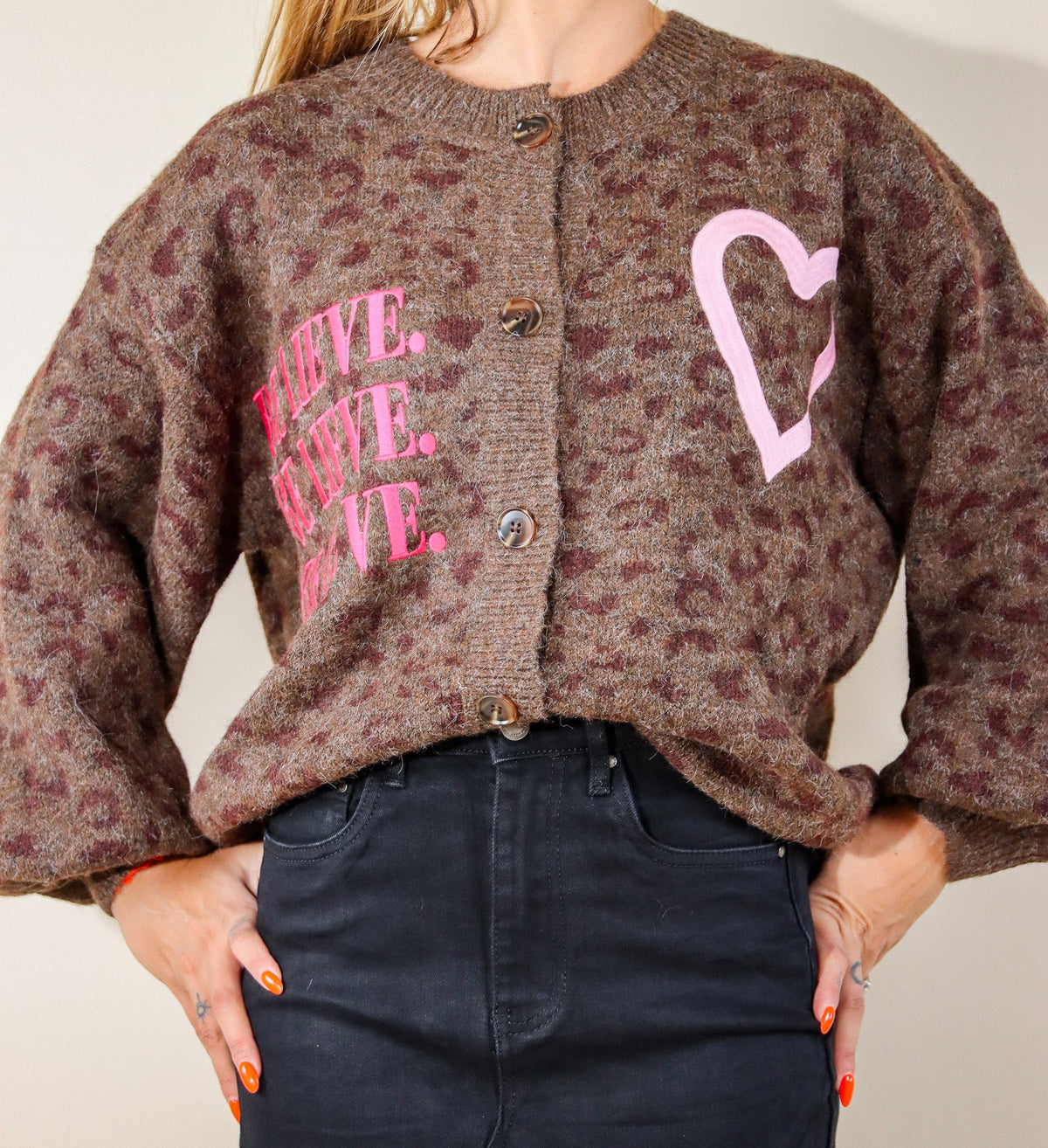GILET BELIEVE - LEOPARD Le Vestiaire de Charline