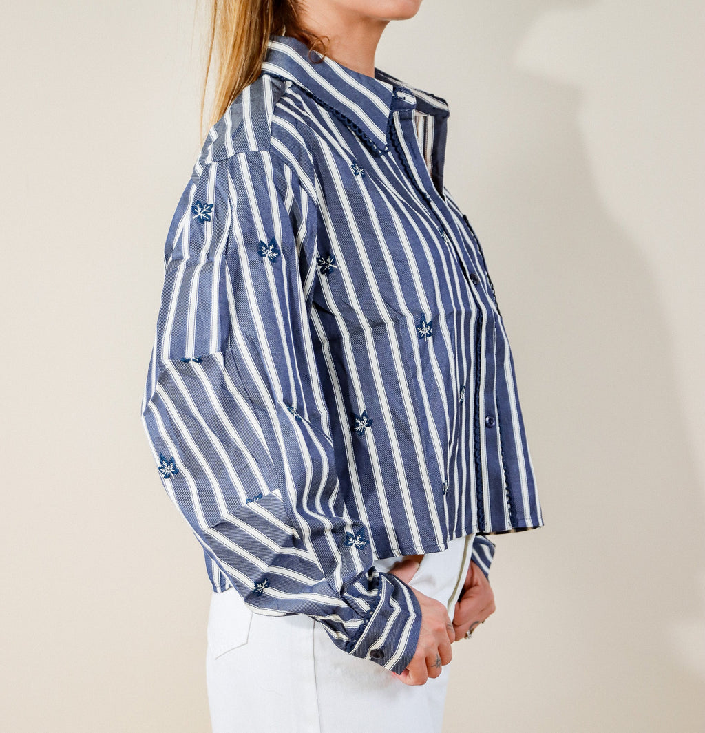 CHEMISE RAYURES BLEU / BLANC Le Vestiaire de Charline