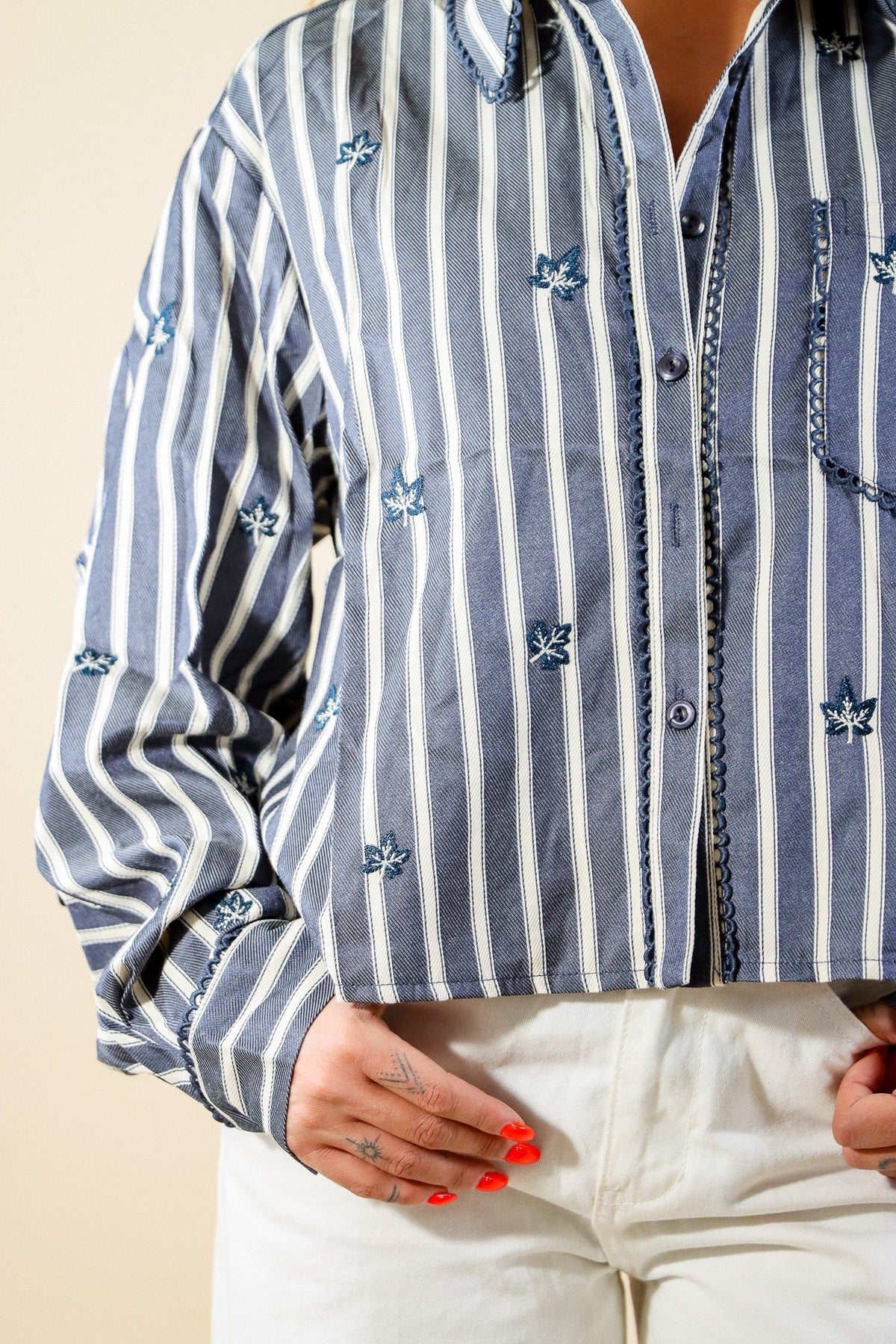 CHEMISE RAYURES BLEU / BLANC Le Vestiaire de Charline