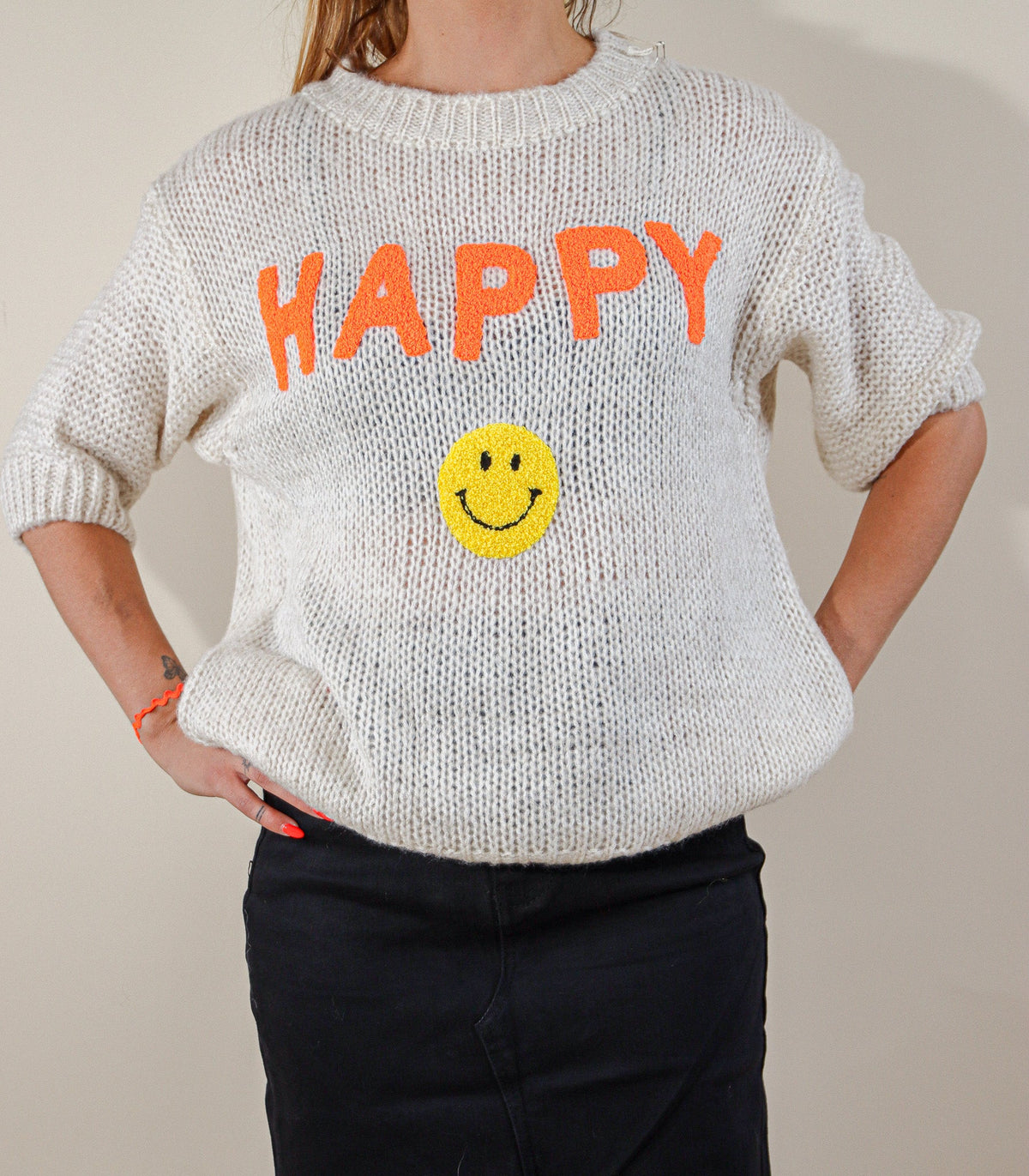 PULL MAILLE - HAPPY Le Vestiaire de Charline