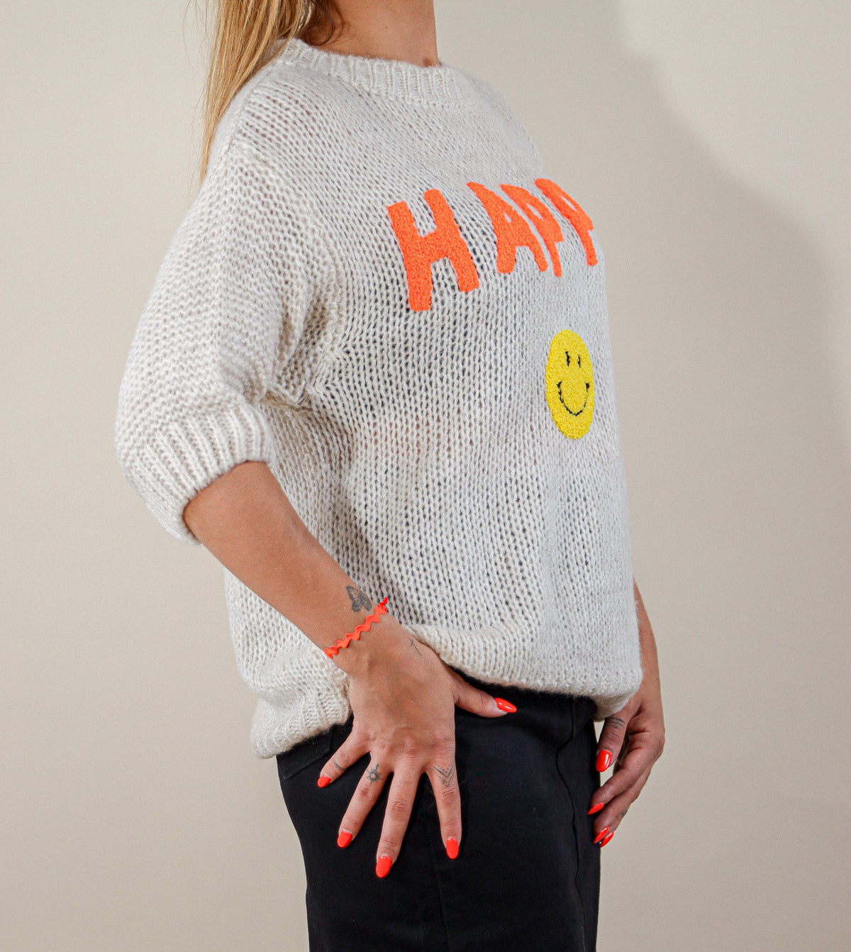 PULL MAILLE - HAPPY Le Vestiaire de Charline
