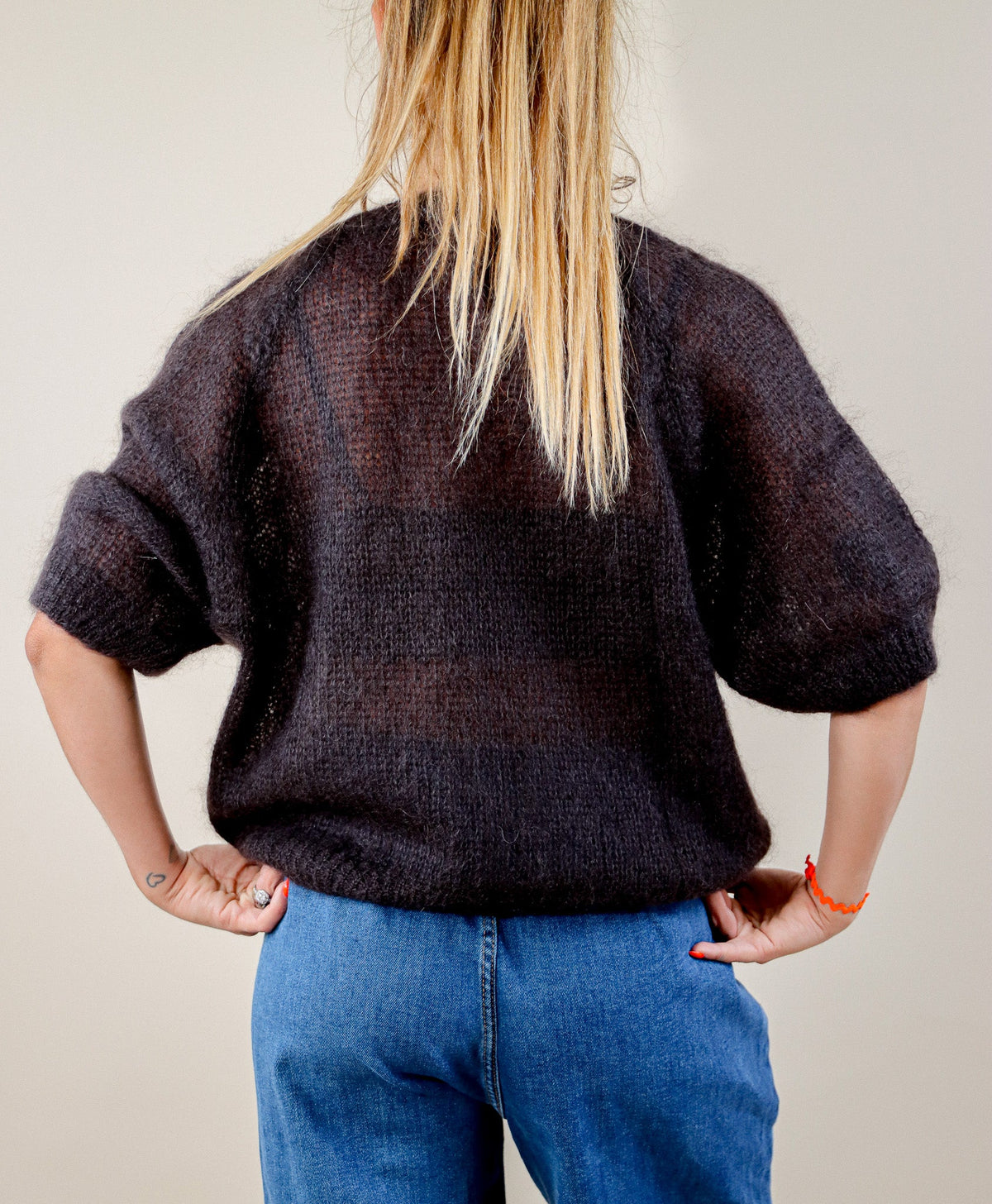 PULL MOHAIR - NOIR Le Vestiaire de Charline