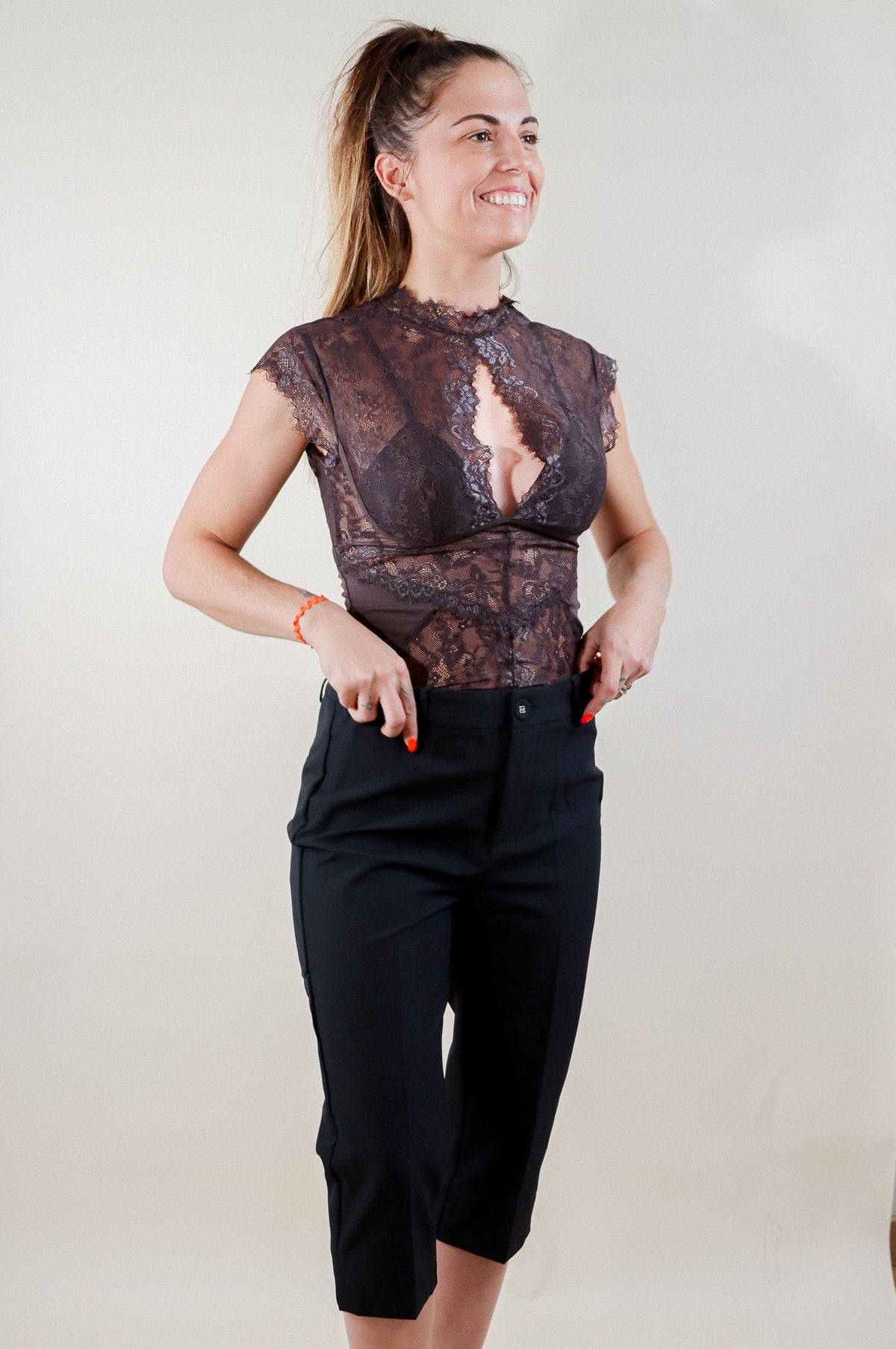 BODY DENTELLE - CHOCOLAT Le Vestiaire de Charline