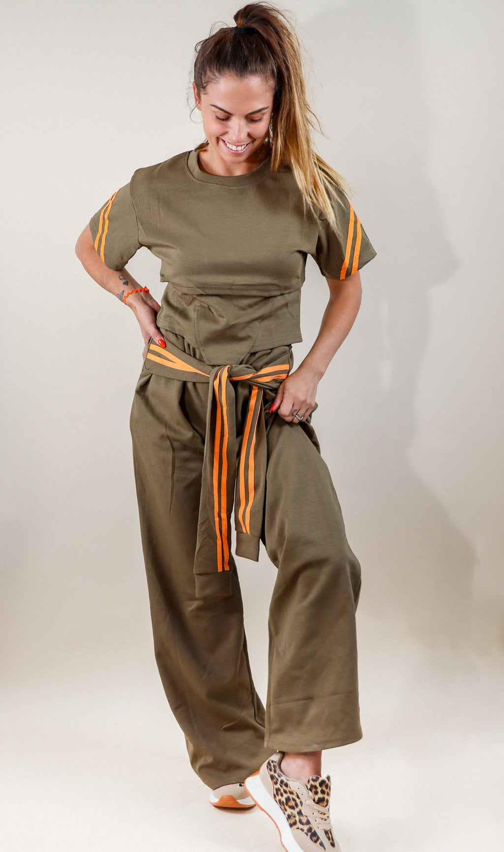 PANTALON JOGGING - KAKI Le Vestiaire de Charline