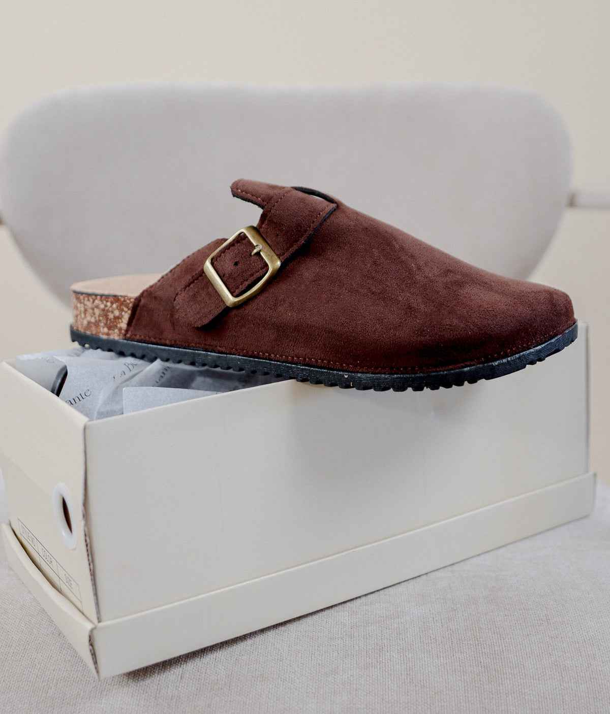 MULES - CHOCOLAT Le Vestiaire de Charline