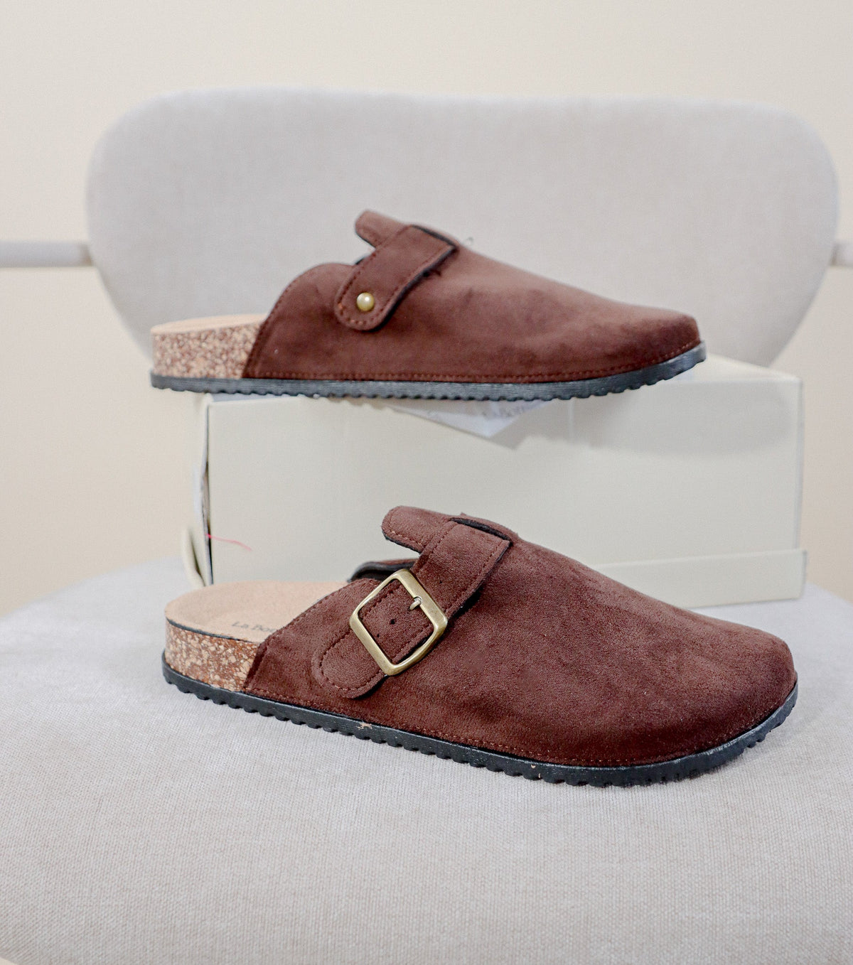 MULES - CHOCOLAT Le Vestiaire de Charline