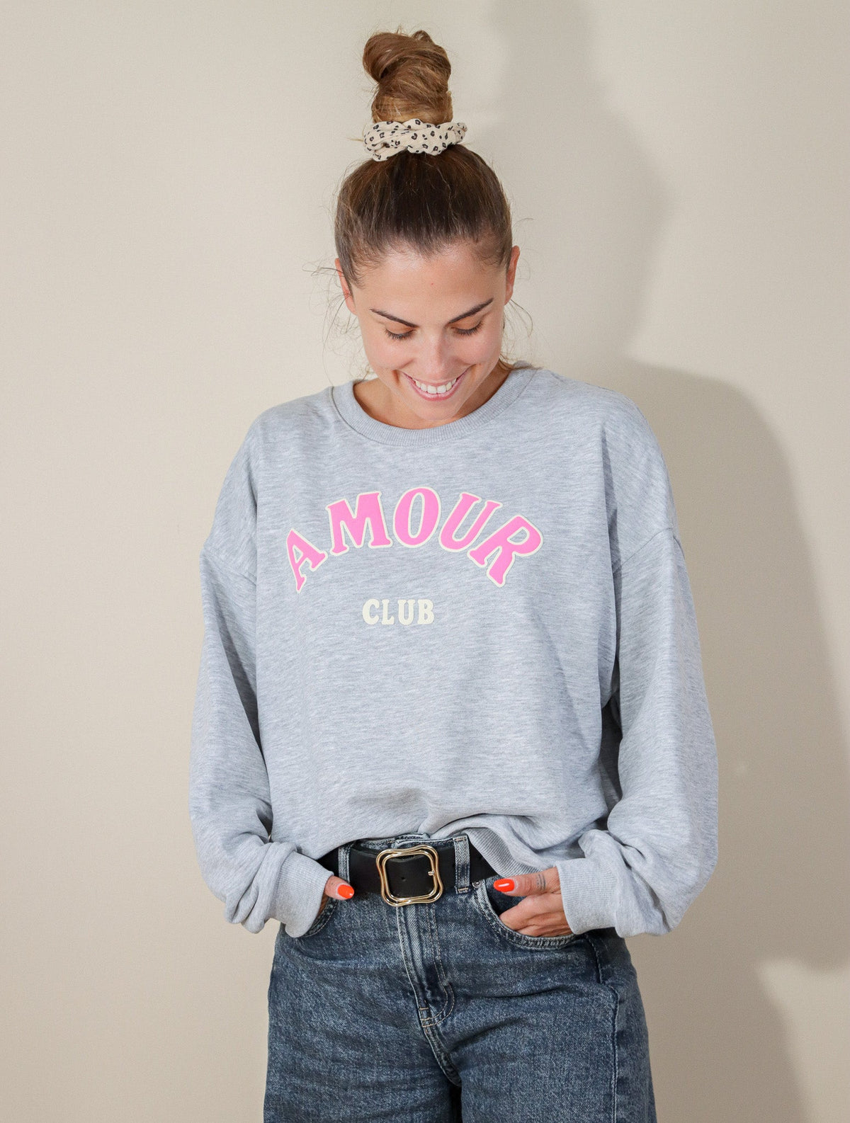 SWEAT AMOUR - GRIS Le Vestiaire de Charline