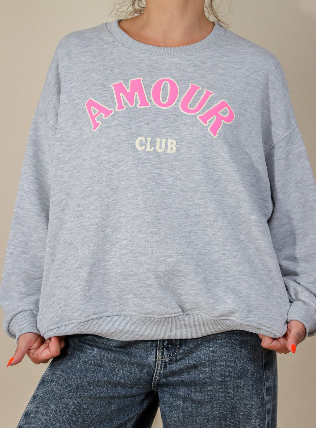 SWEAT AMOUR - GRIS Le Vestiaire de Charline