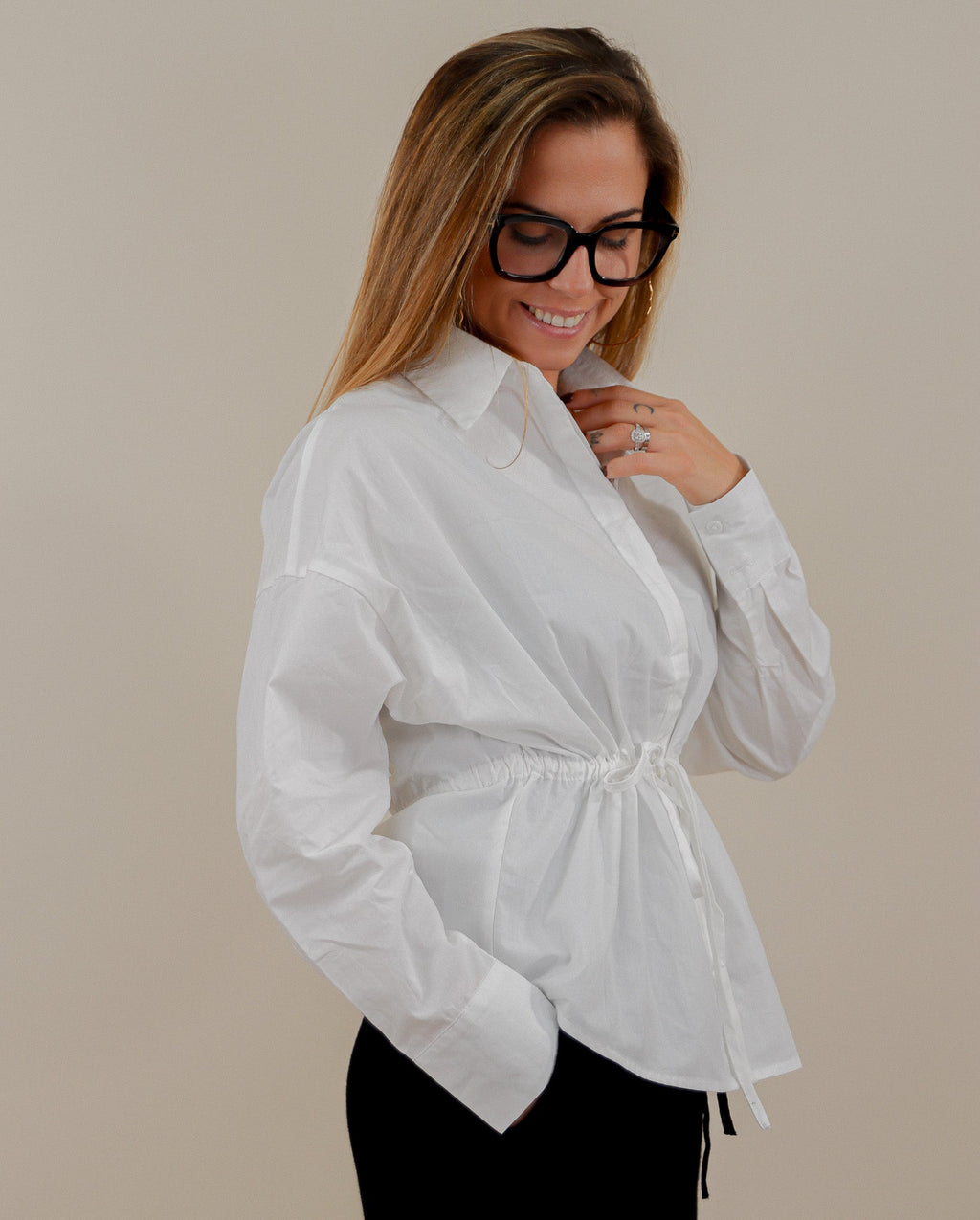 CHEMISE 100% COTON - BLANCHE Le Vestiaire de Charline