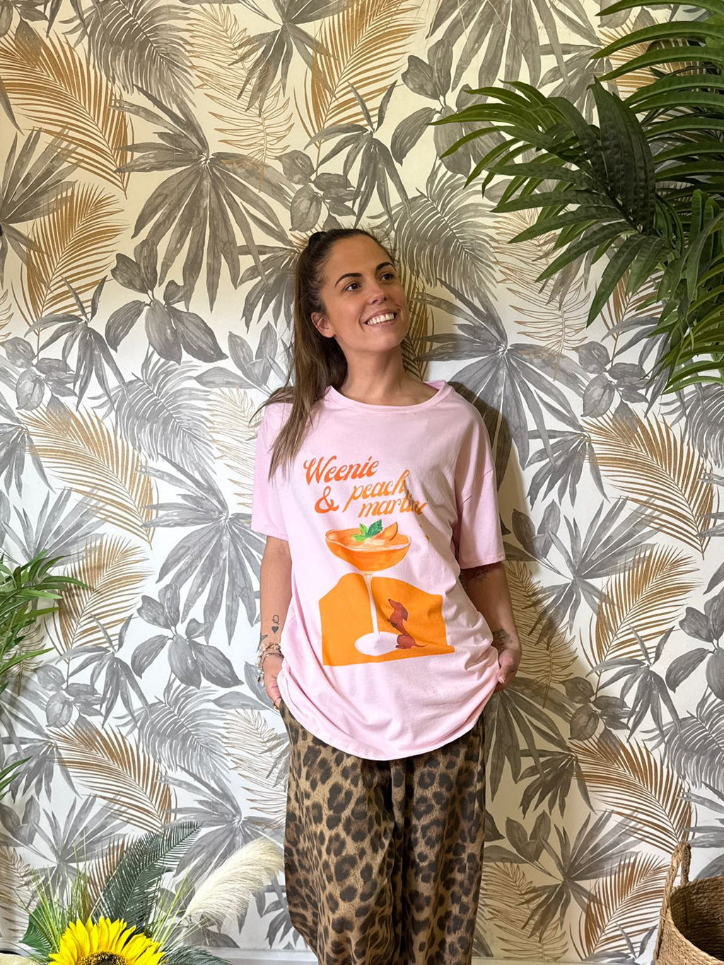 T-shirt Peach & Martini 🍑🍸 Le Vestiaire de Charline