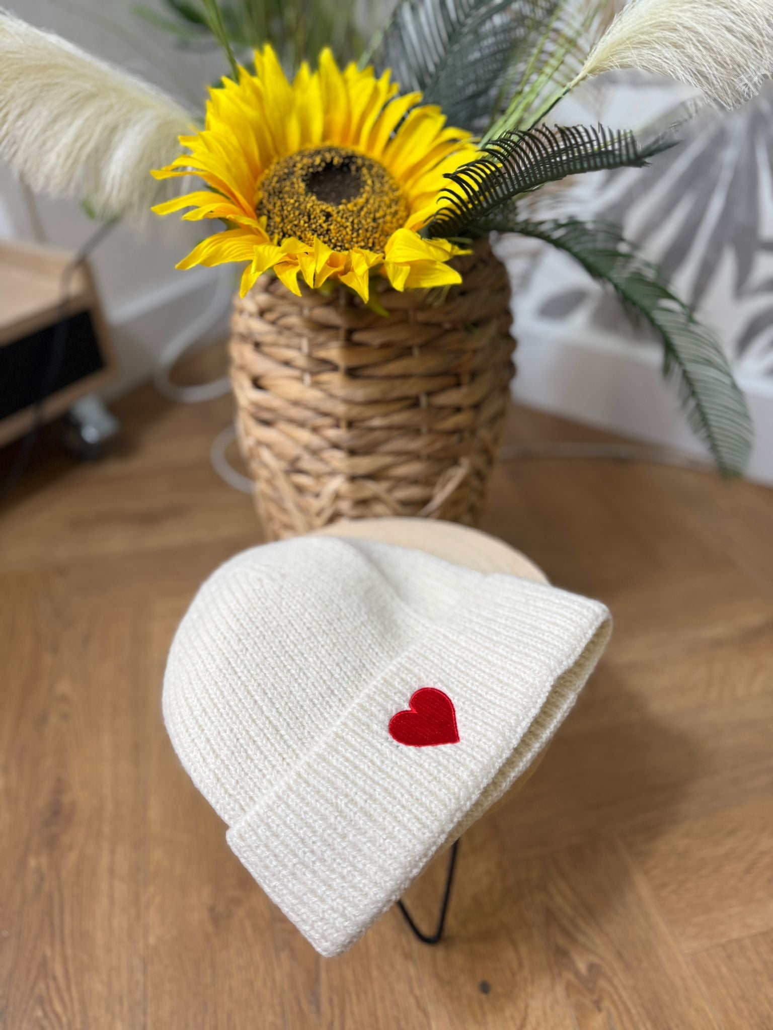 Bonnet Cœur Doux ❤️ Blanc Le Vestiaire de Charline