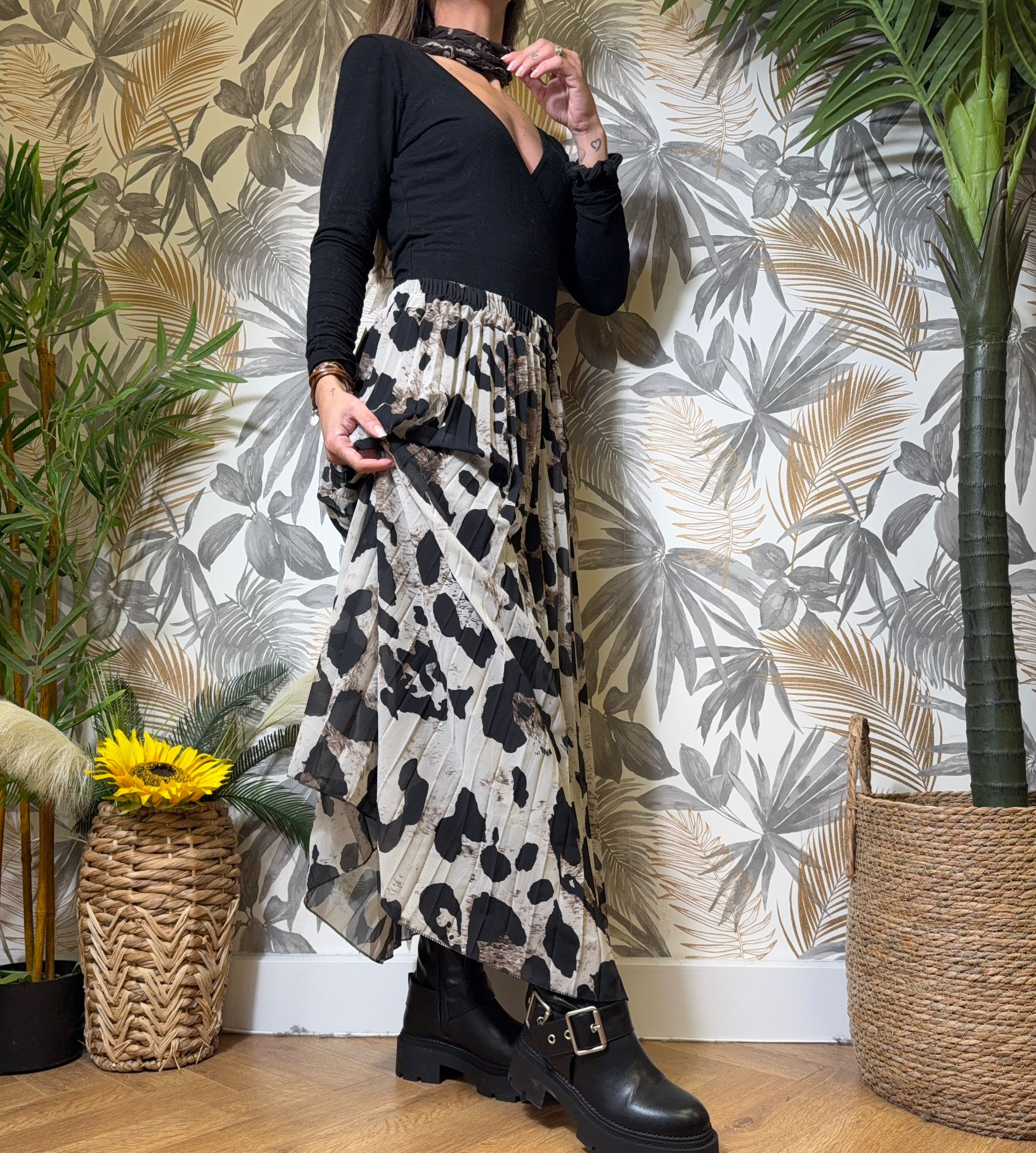 Jupe Livia – Imprimé léopard - Le Vestiaire de Charline