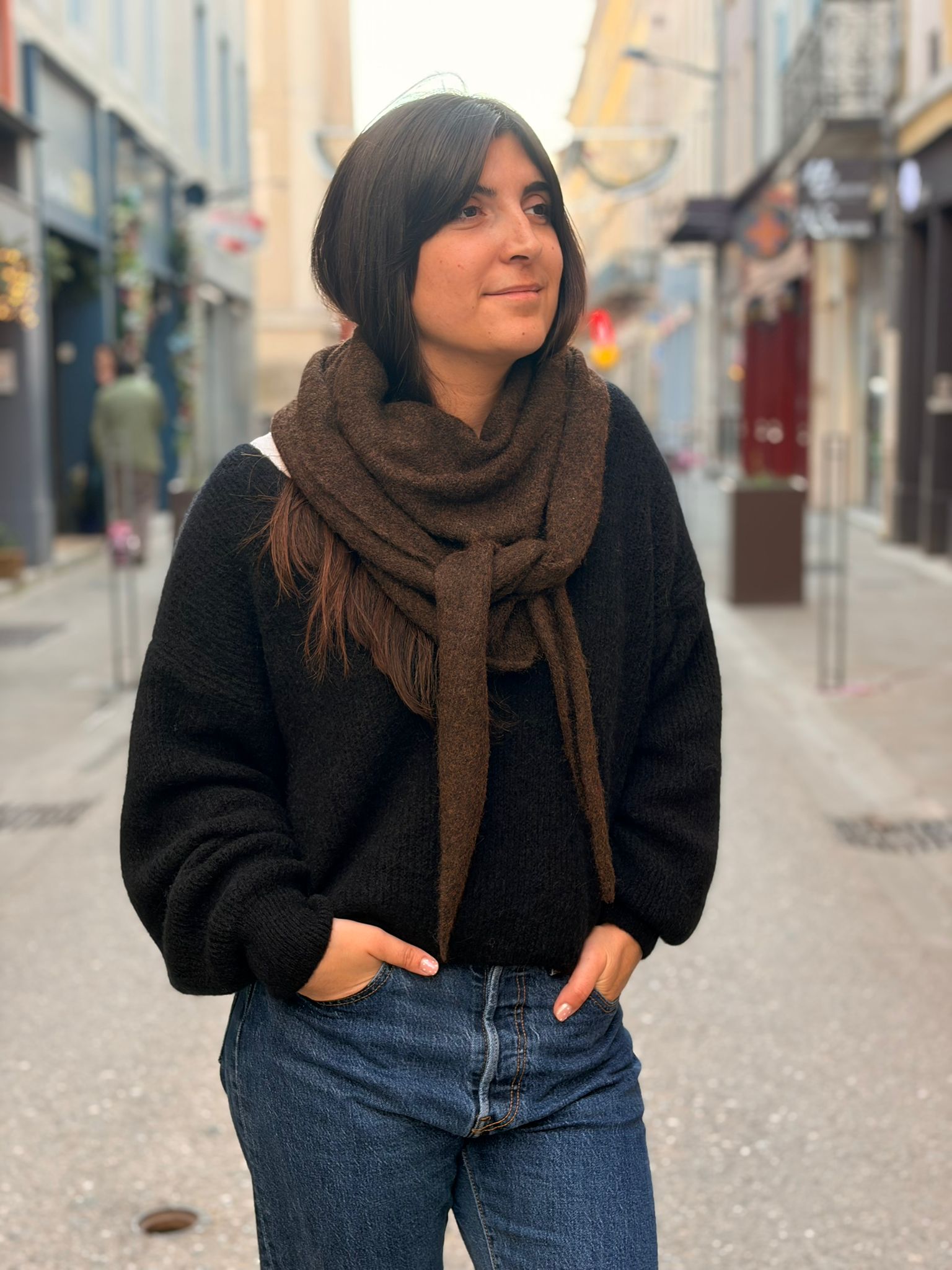 Écharpe marron – Douce et élégante Le Vestiaire de Charline