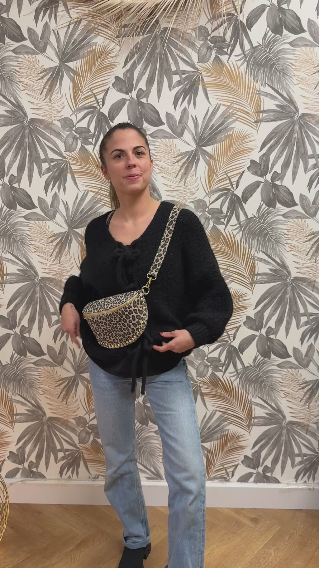 Sac Banane – Léopard (100% Cuir)
