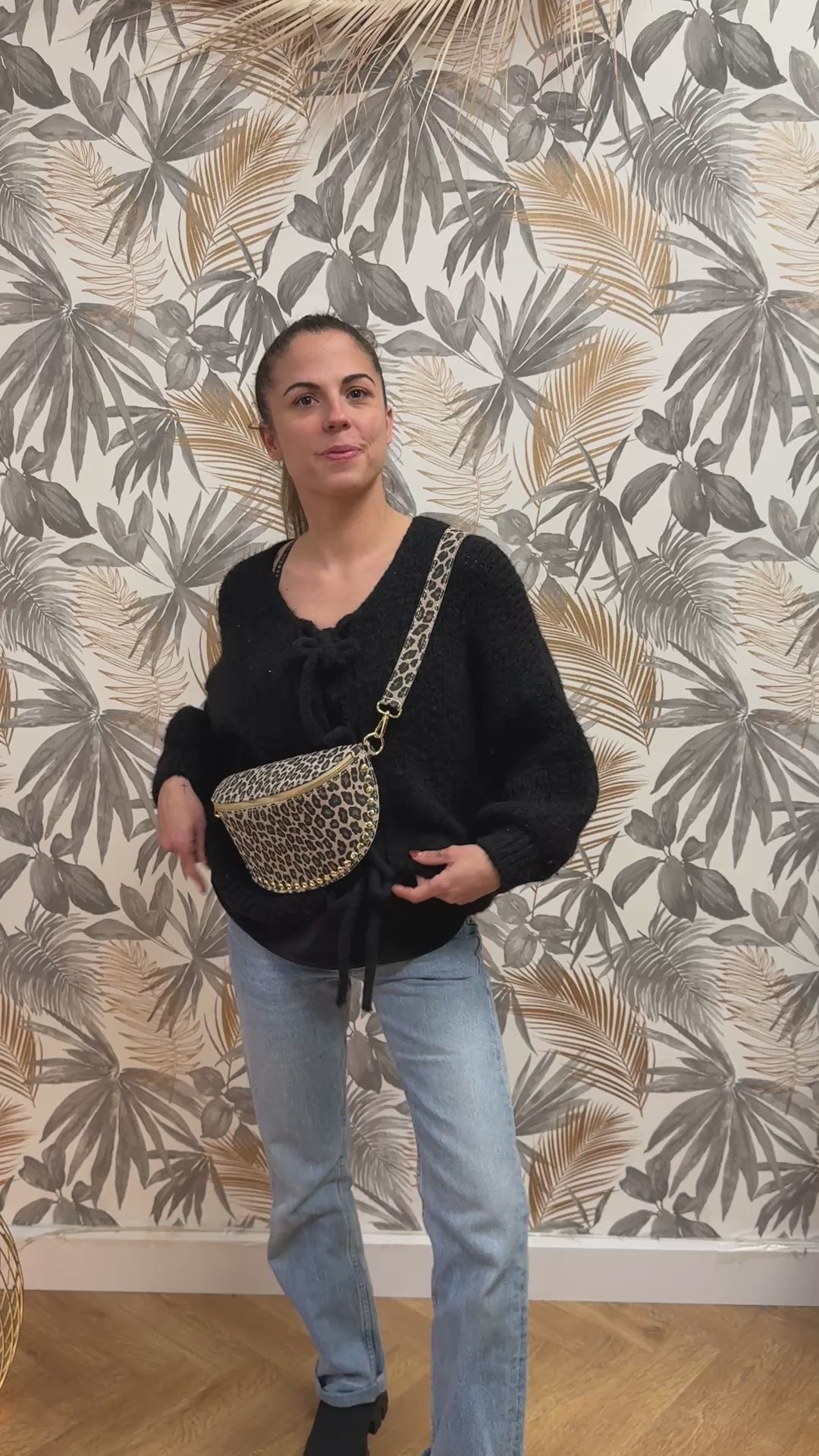 Sac Banane – Léopard (100% Cuir)