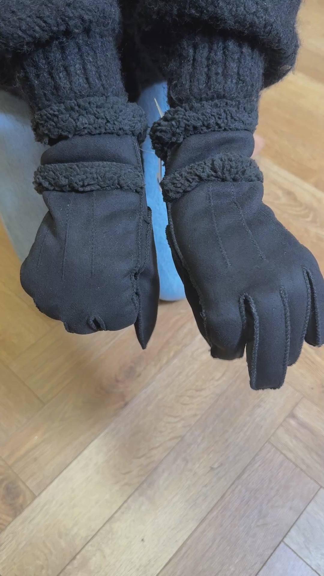 Gants Noir Doux – Intérieur Moumoute Chaud