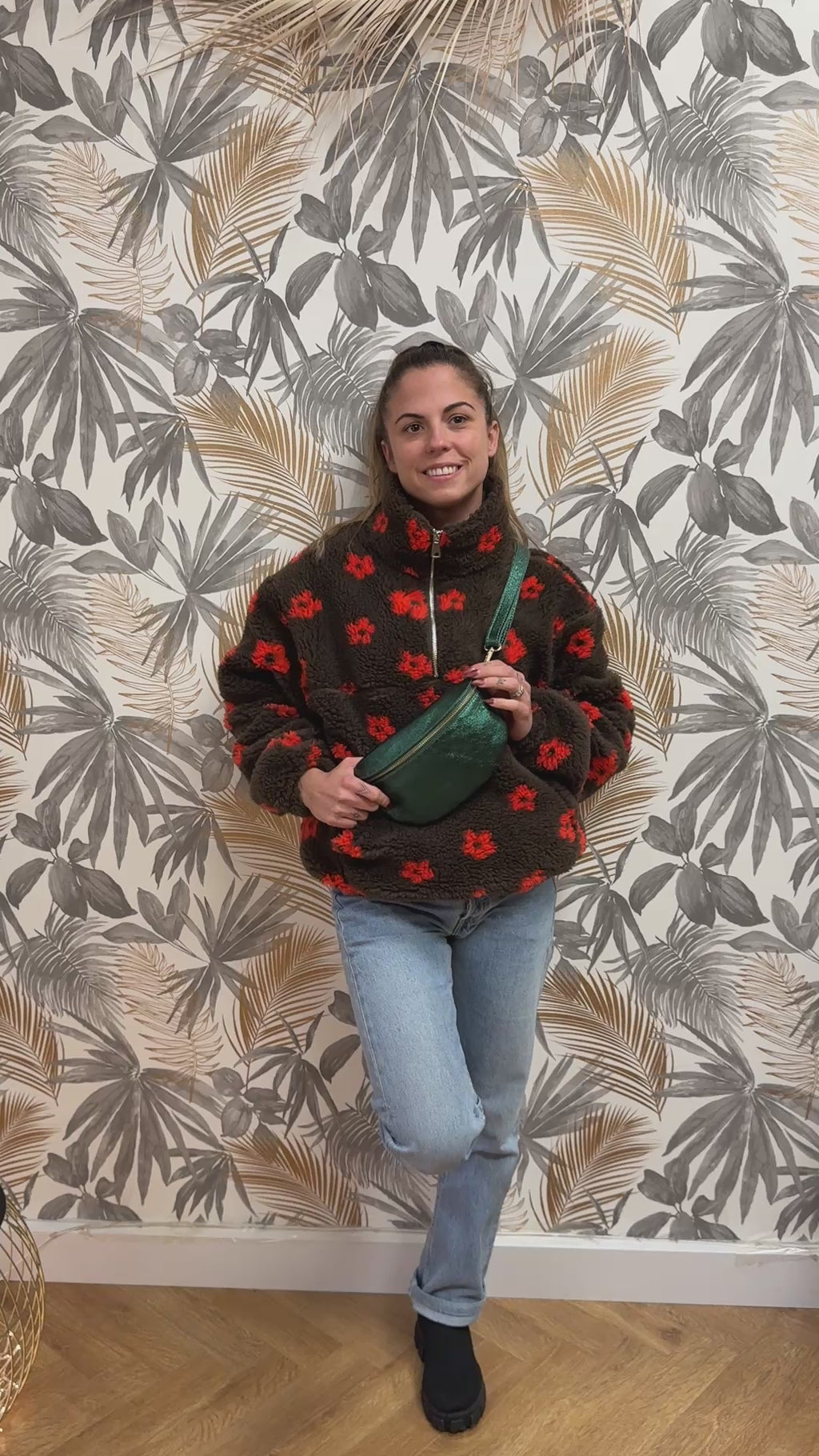 Sac Banane – Vert Émeraude (100% Cuir)