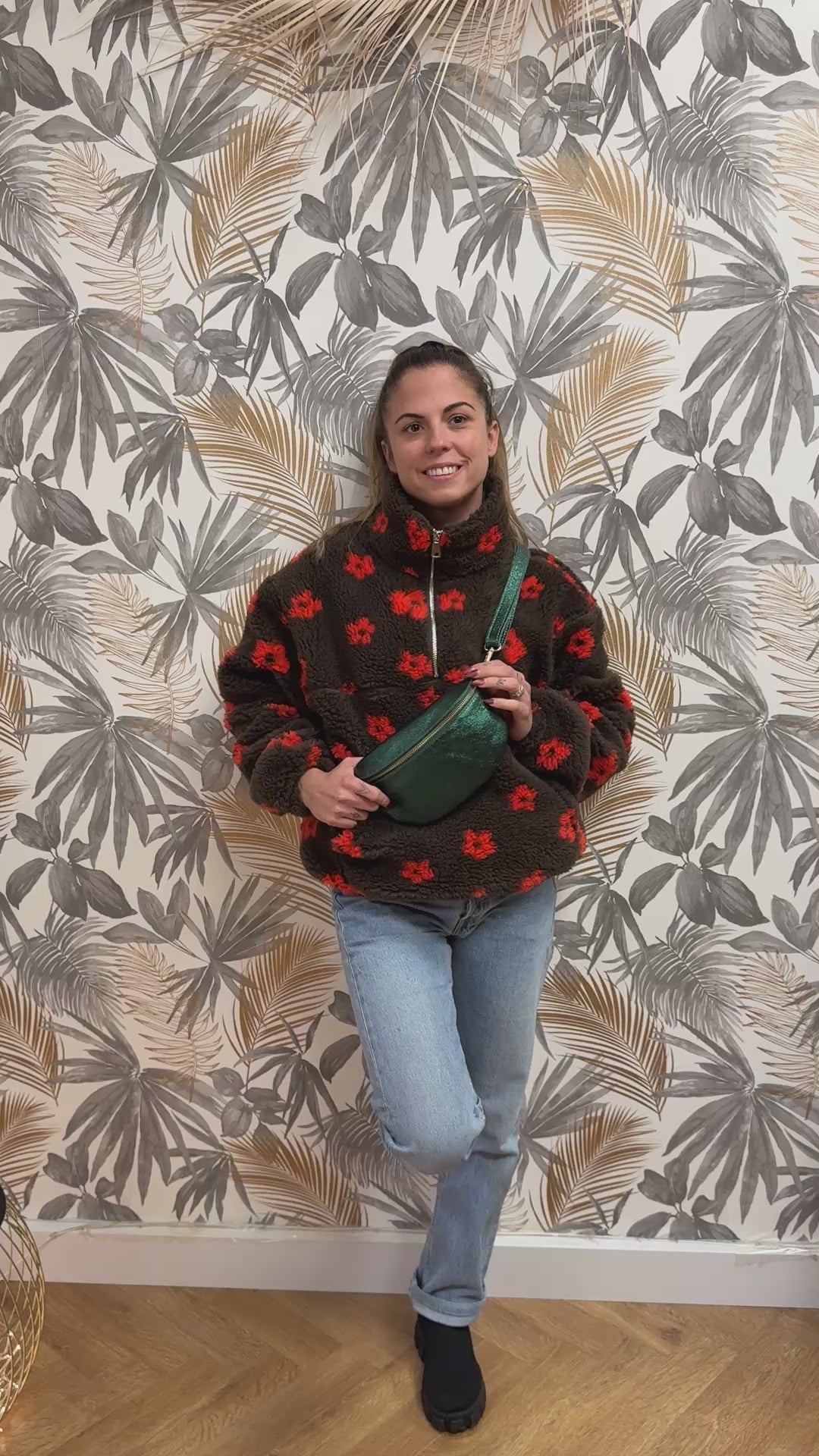 Sac Banane – Vert Émeraude (100% Cuir)